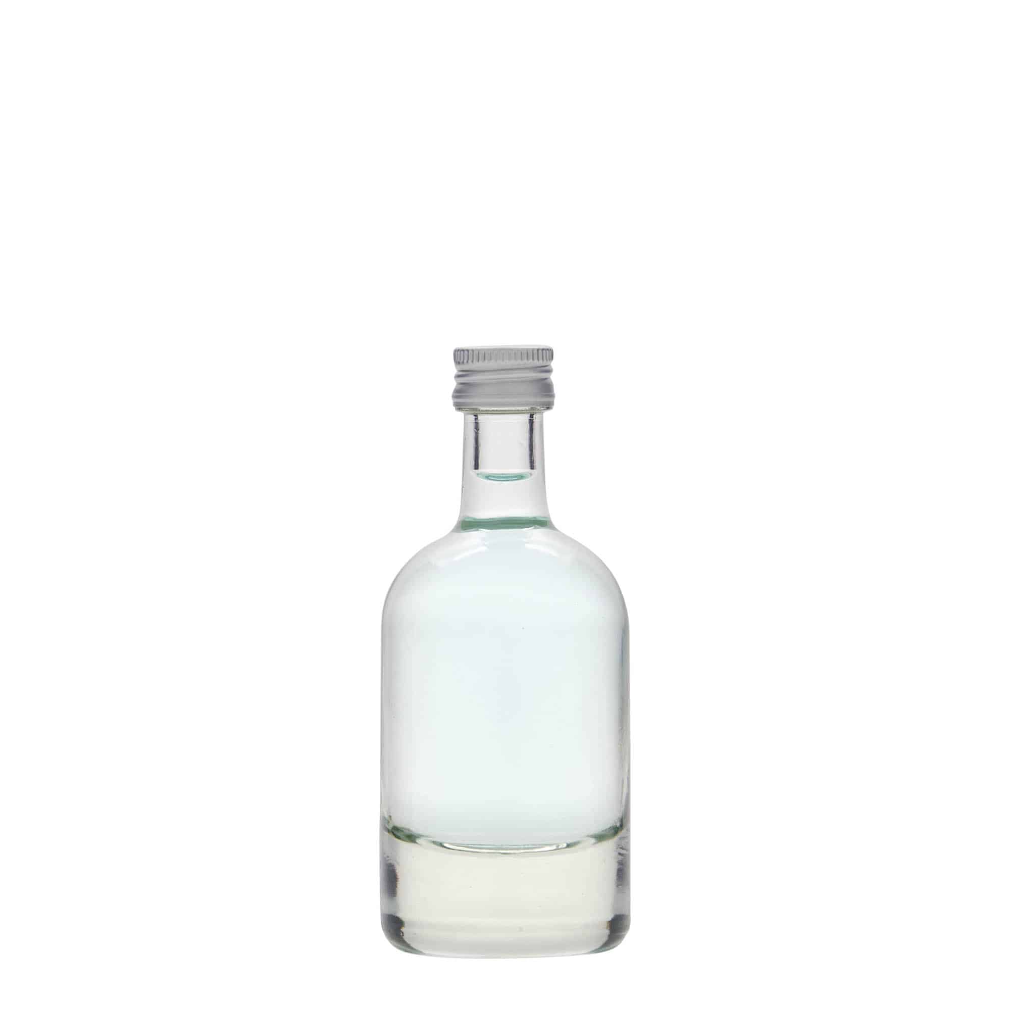 50 ml sklená fľaša „Linea Uno“, hrdlo: PP 18