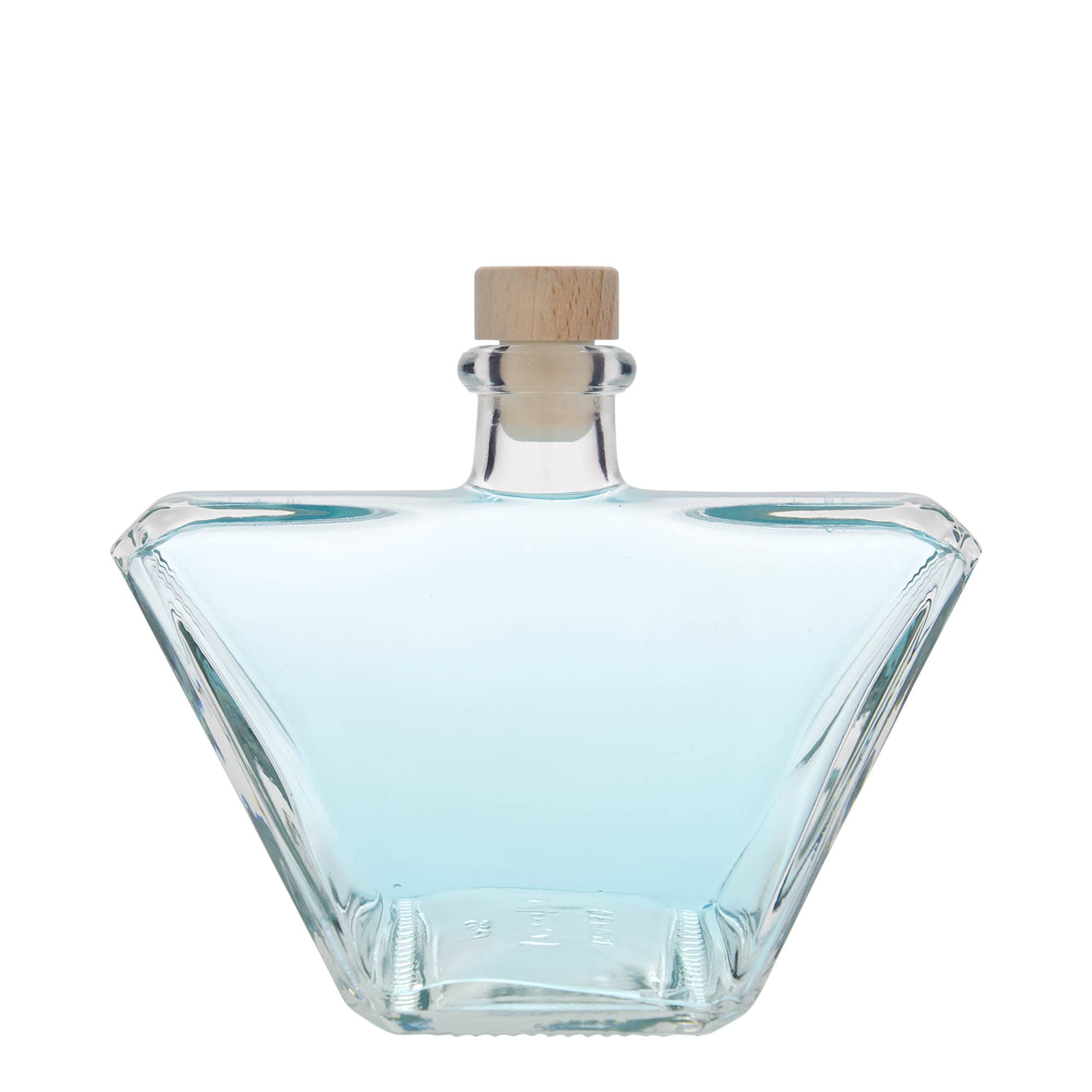 500 ml sklená fľaša „Charly“, obdĺžniková, hrdlo: korok