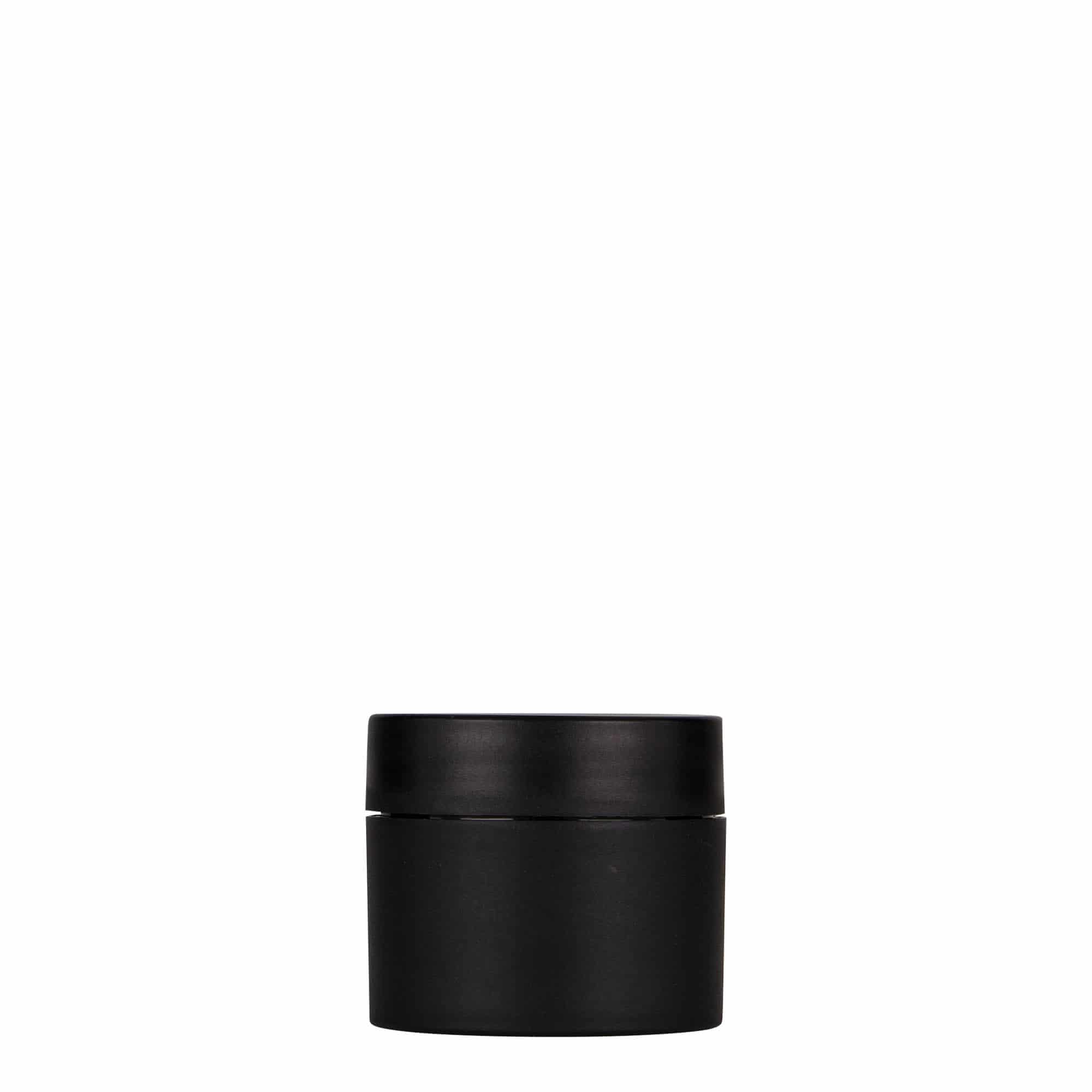 30 ml plastová dóza „Antonella“, PP, čierna farba, hrdlo: skrutkovací uzáver