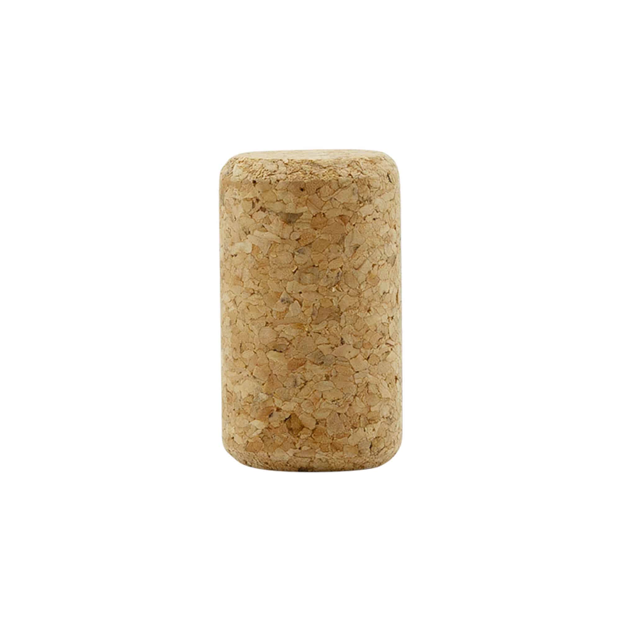 Zátky na víno 22,5 mm, prírodný korok, béžová farba, pre hrdlo: korok
