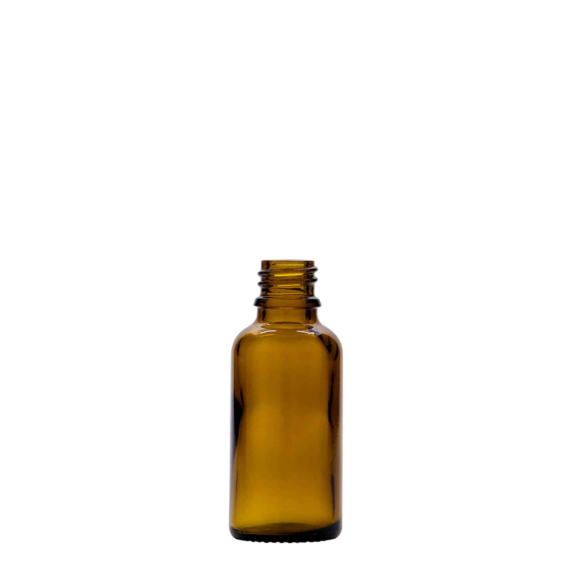 30 ml liekovka, sklená, hnedá farba, hrdlo: DIN 18 30 ml liekovka, sklená, hnedá farba, hrdlo: DIN 18