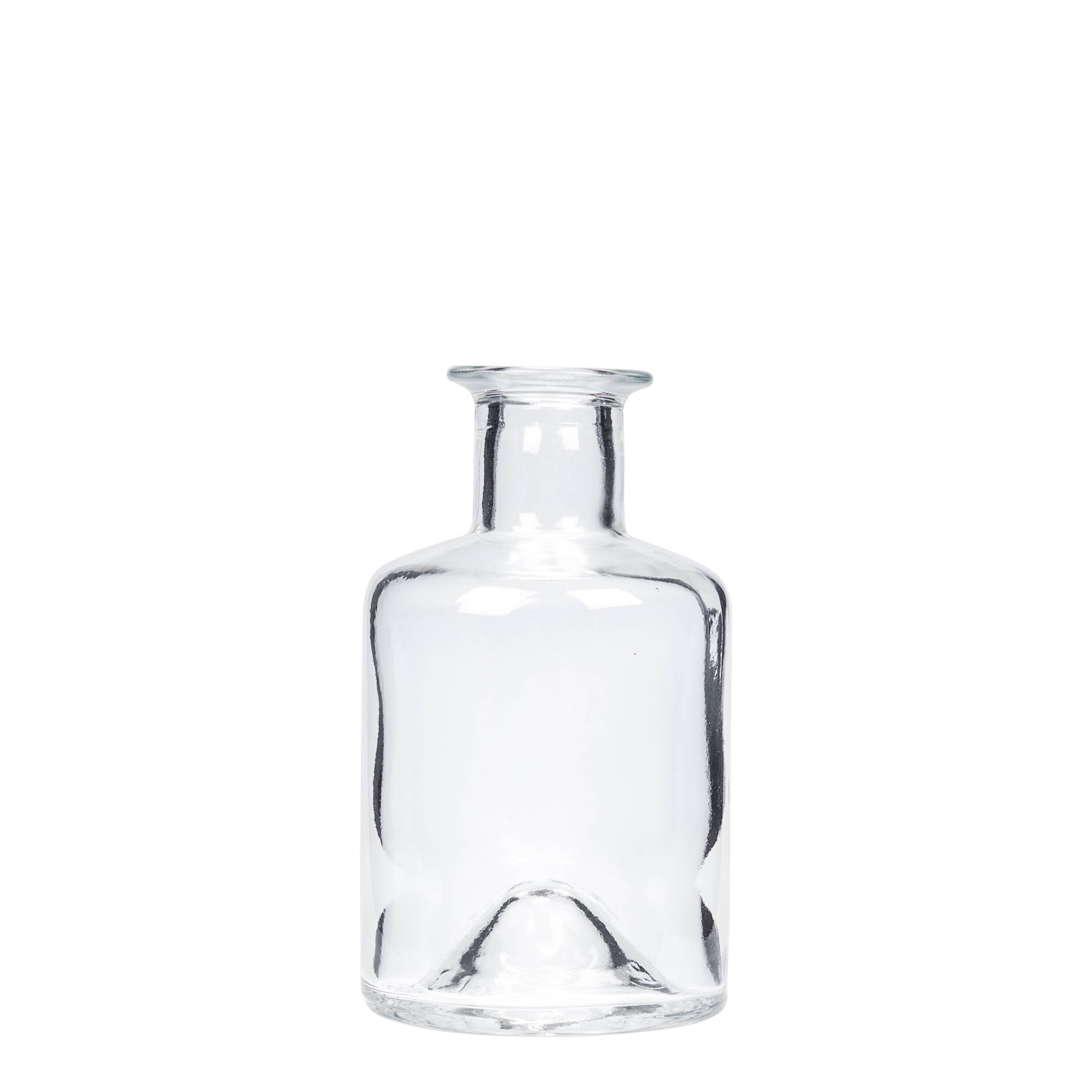 200 ml lekárenská sklenená fľaša, hrdlo: korkové