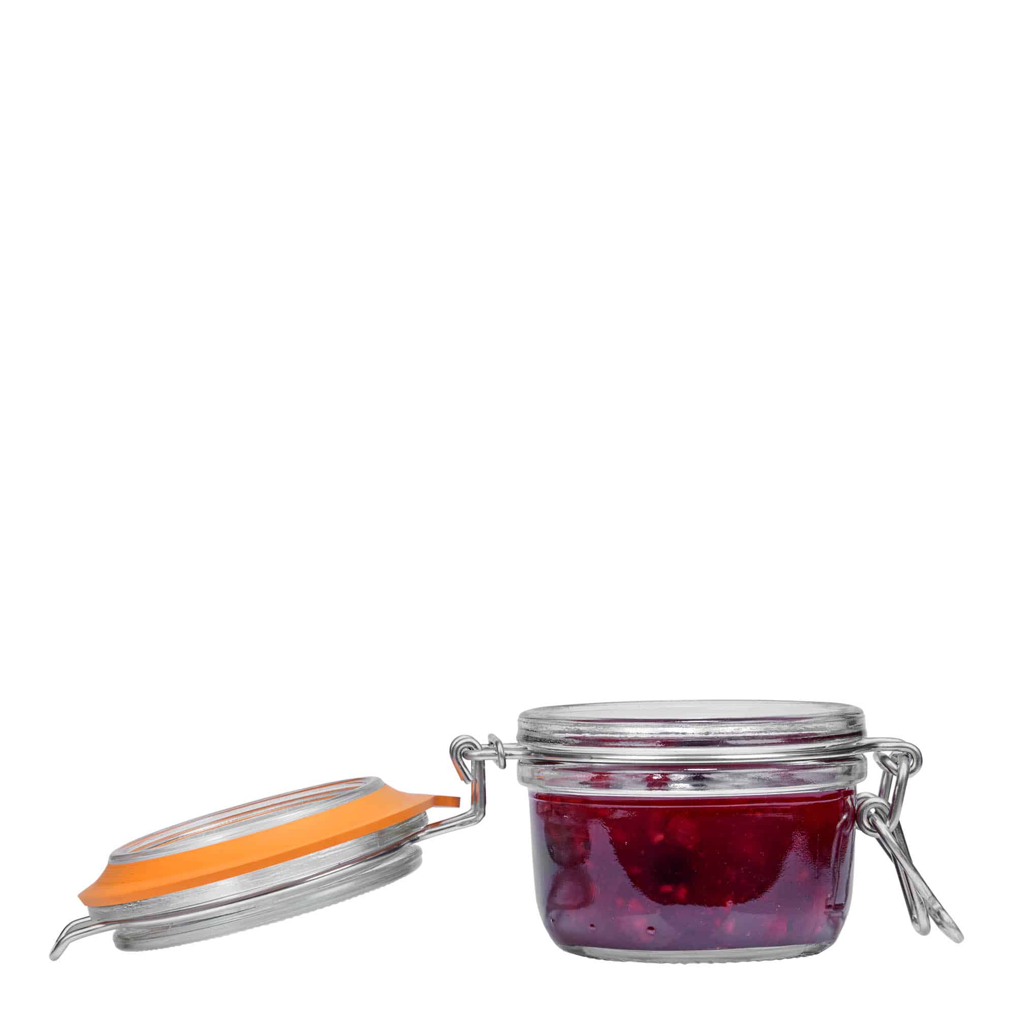 125 ml pohár so strmeňovým uzáverom „Le Parfait Super Terrine“, hrdlo: strmeňový uzáver