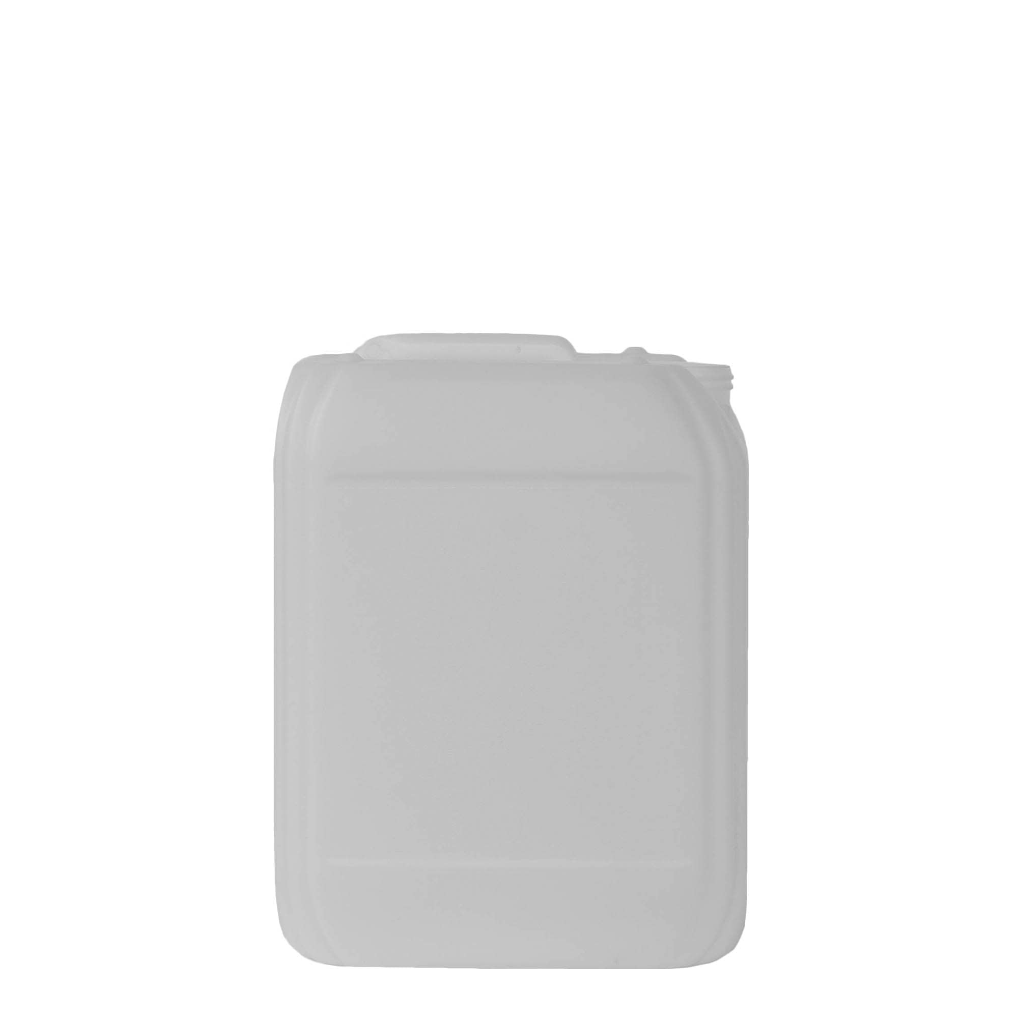 10 l kanister, obdĺžnikový, HDPE plast, prírodný, hrdlo: ND 55