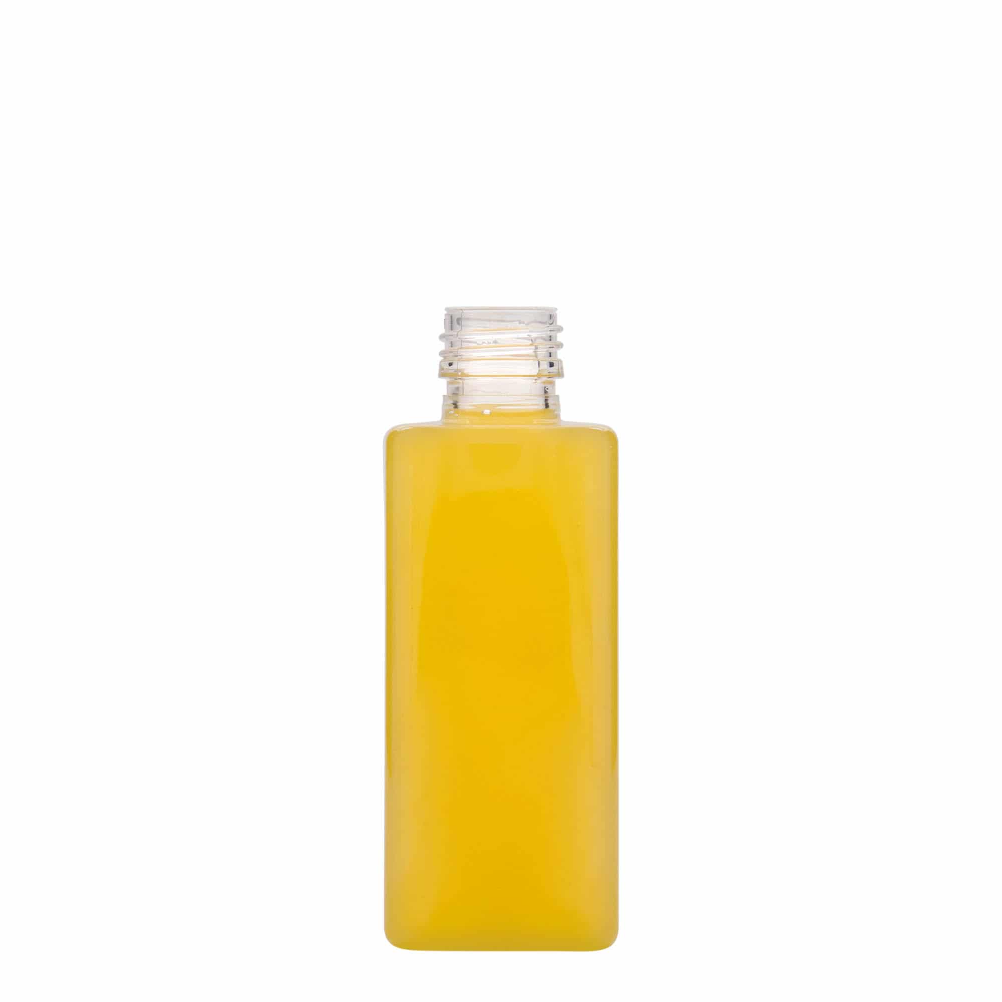 250 ml PET fľaša „Karl“, štvorcová, plast, hrdlo: PP 28