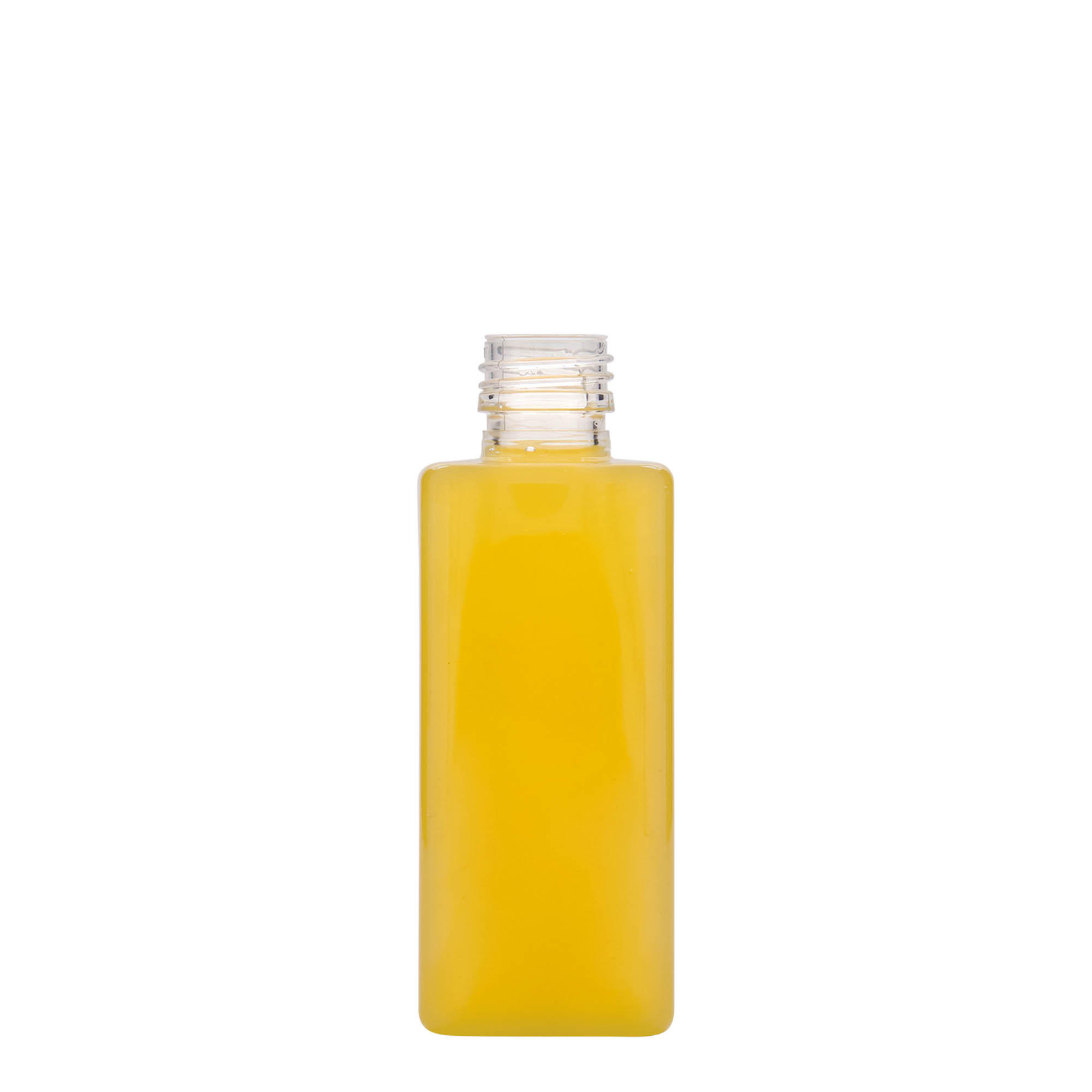 250 ml PET fľaša 'Karl', štvorcová, plast, hrdlo: PP 28
