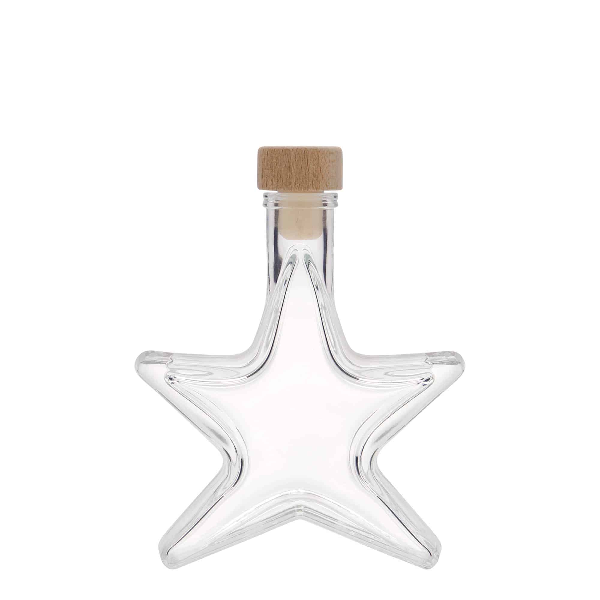 100 ml sklená fľaša „Hviezda“, hrdlo: korok