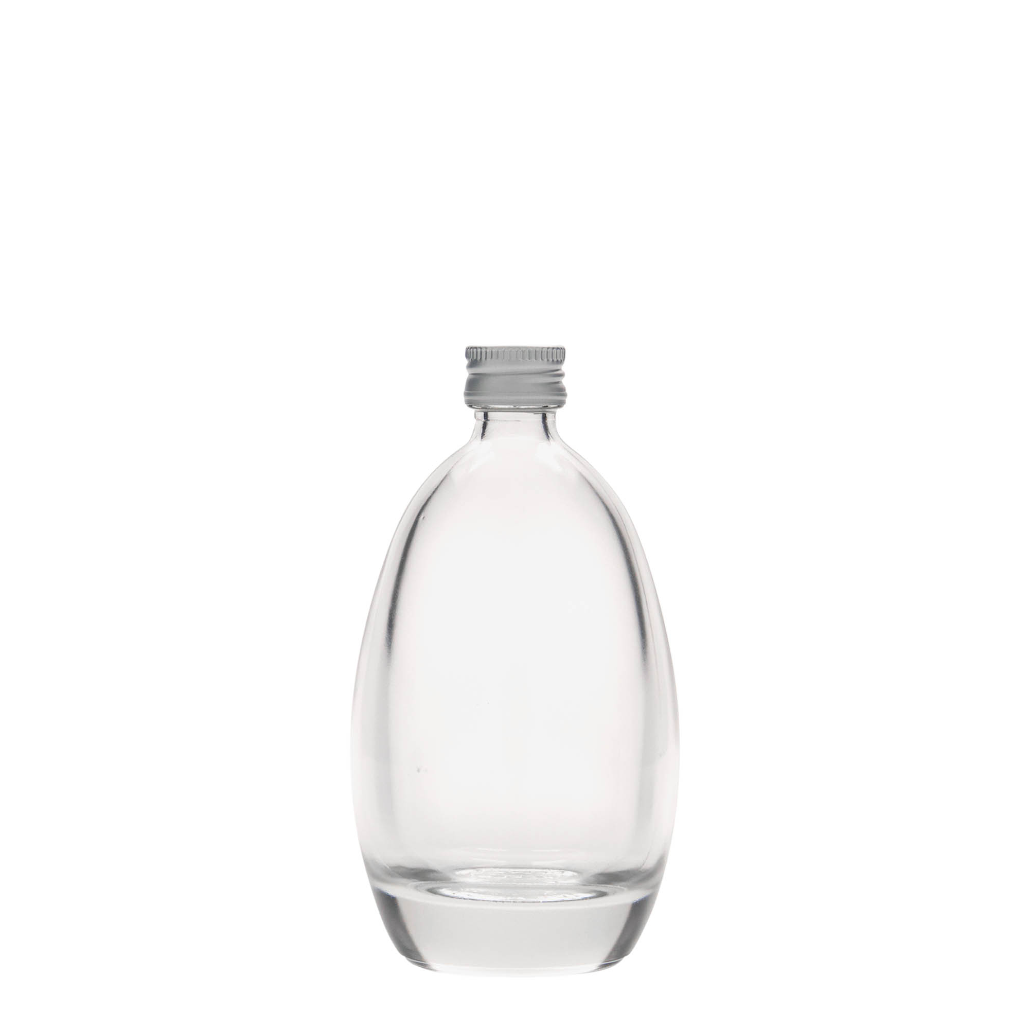 100 ml sklenená fľaša „Vajce“, hrdlo: PP 18