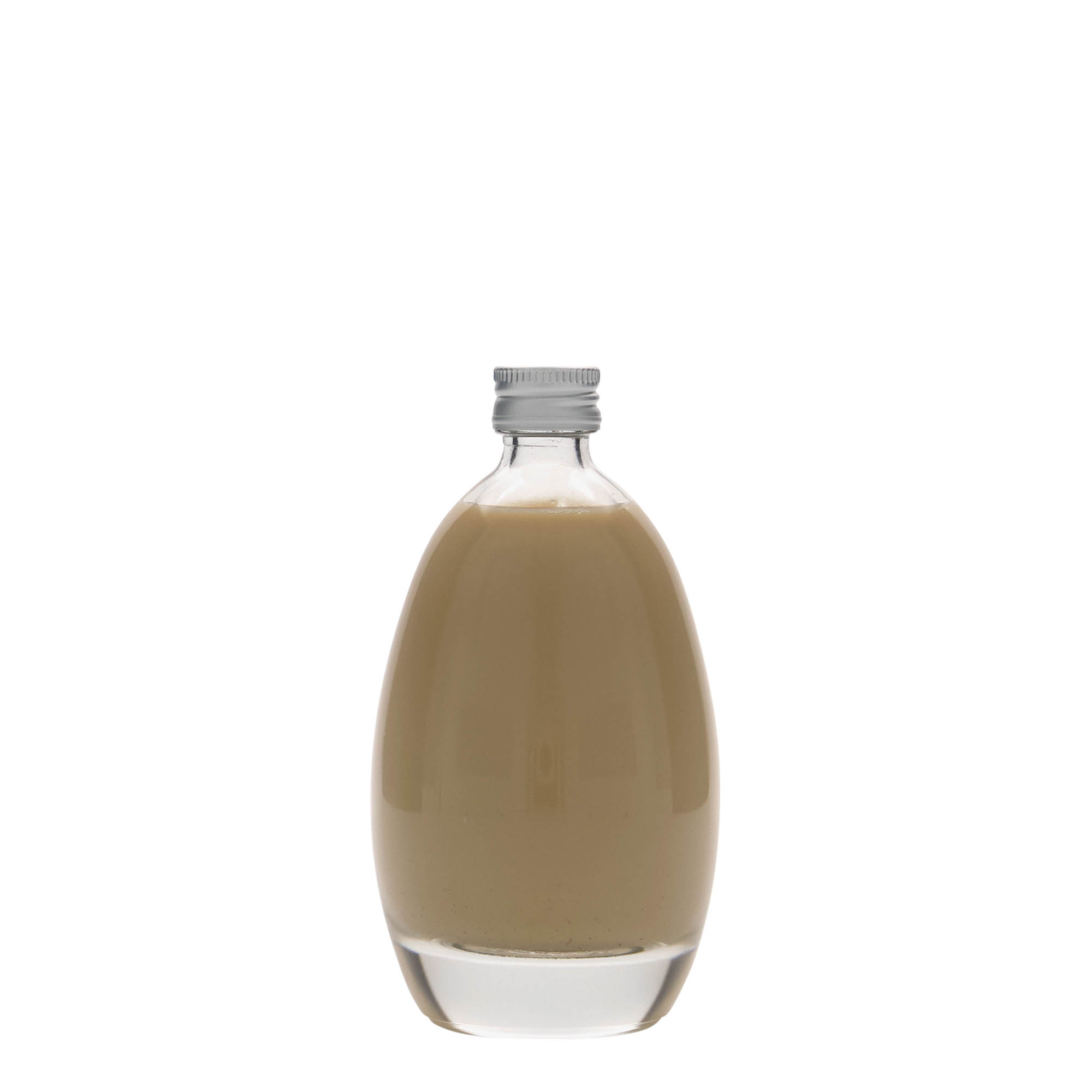 100 ml sklenená fľaša „Vajce“, hrdlo: PP 18