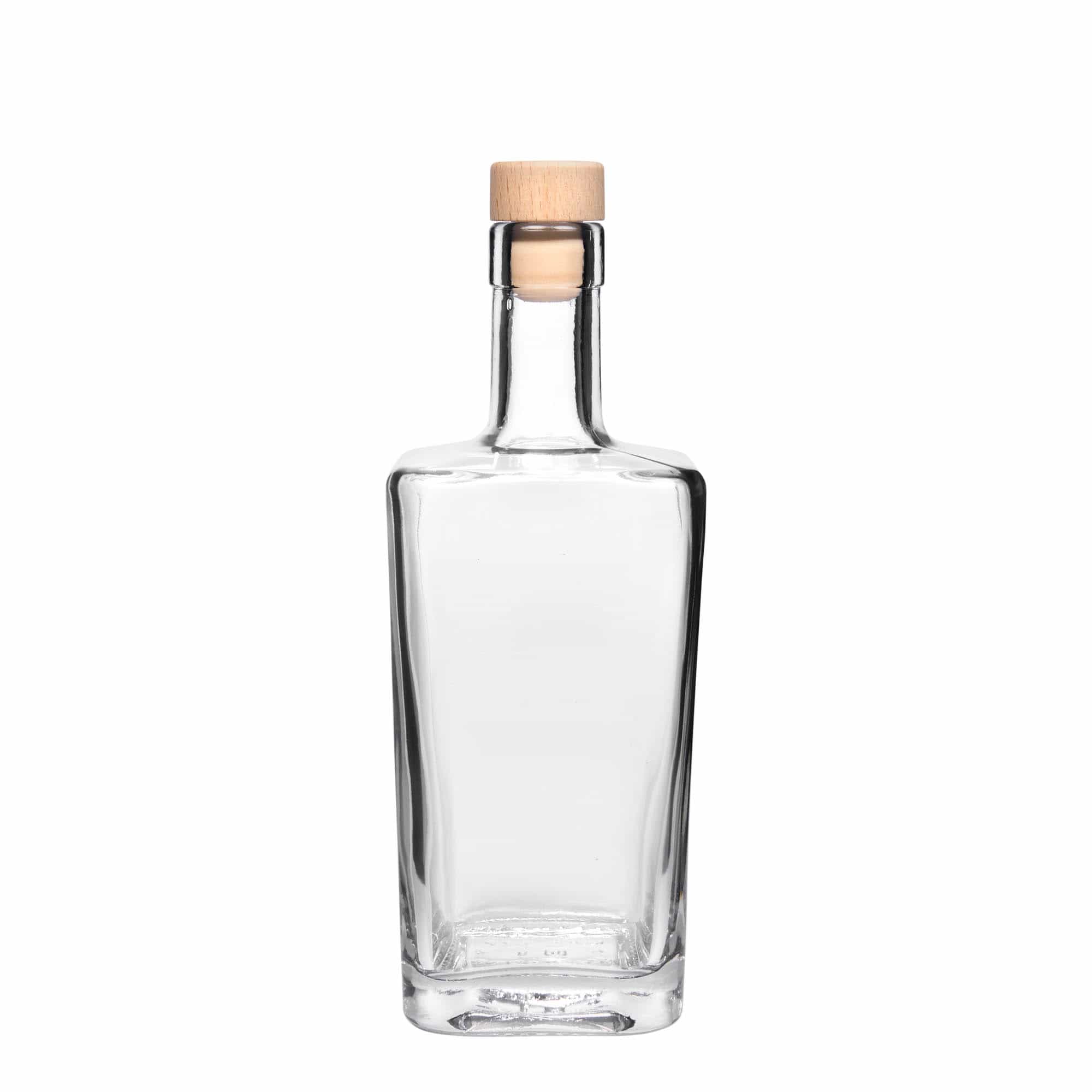 500 ml sklená fľaša „Noel“, štvorcová, hrdlo: korok