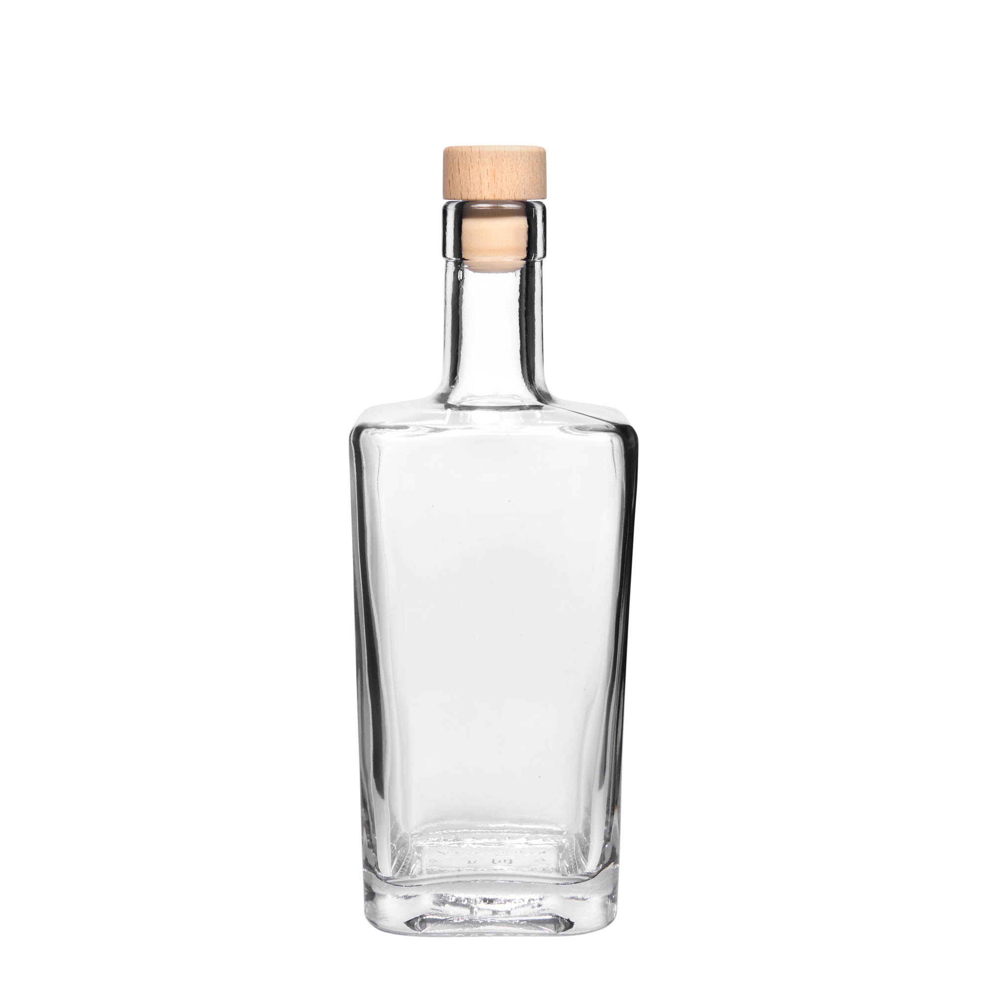 500 ml sklenená fľaša 'Noel', štvorcová, hrdlo: korok