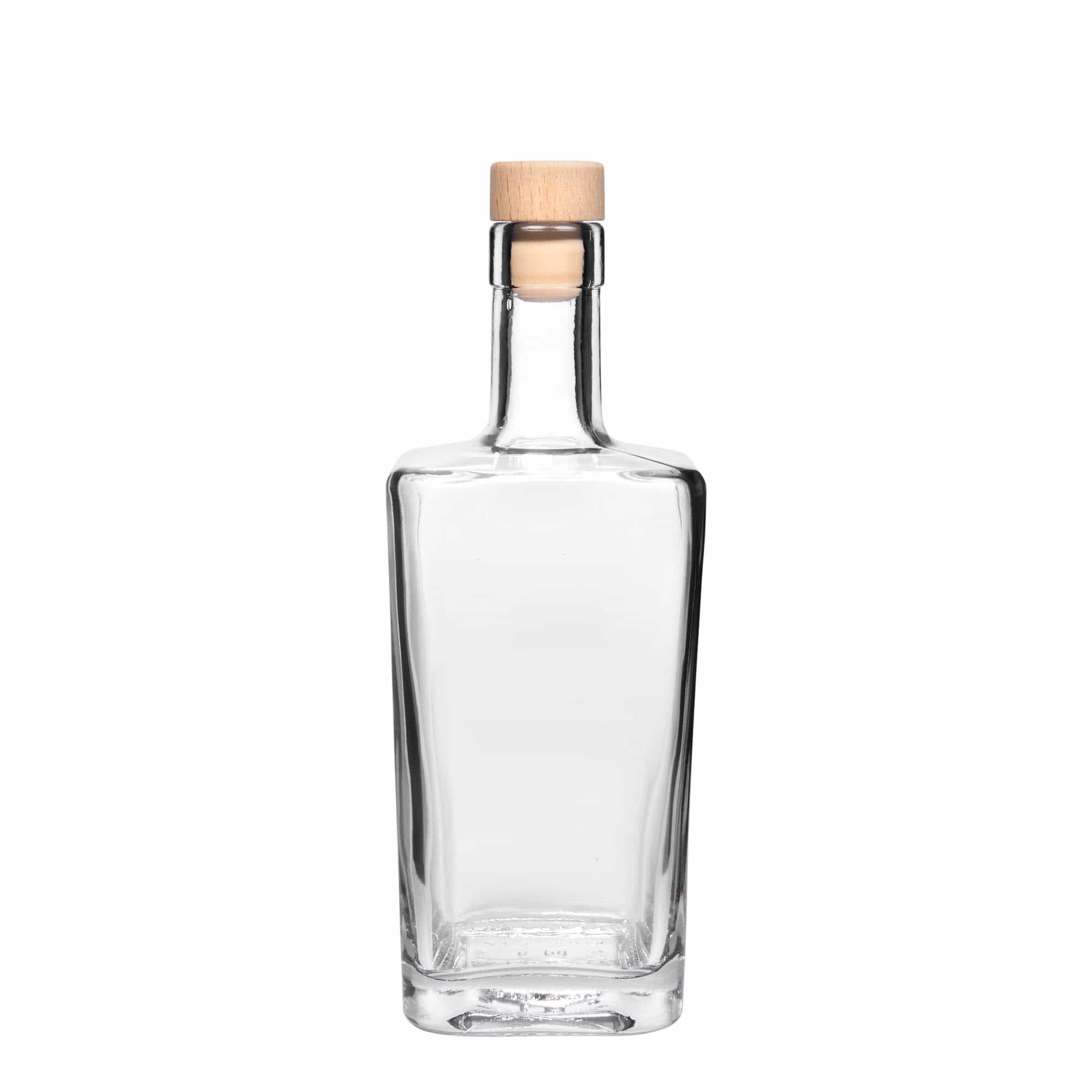 500 ml sklenená fľaša 'Noel', štvorcová, hrdlo: korok