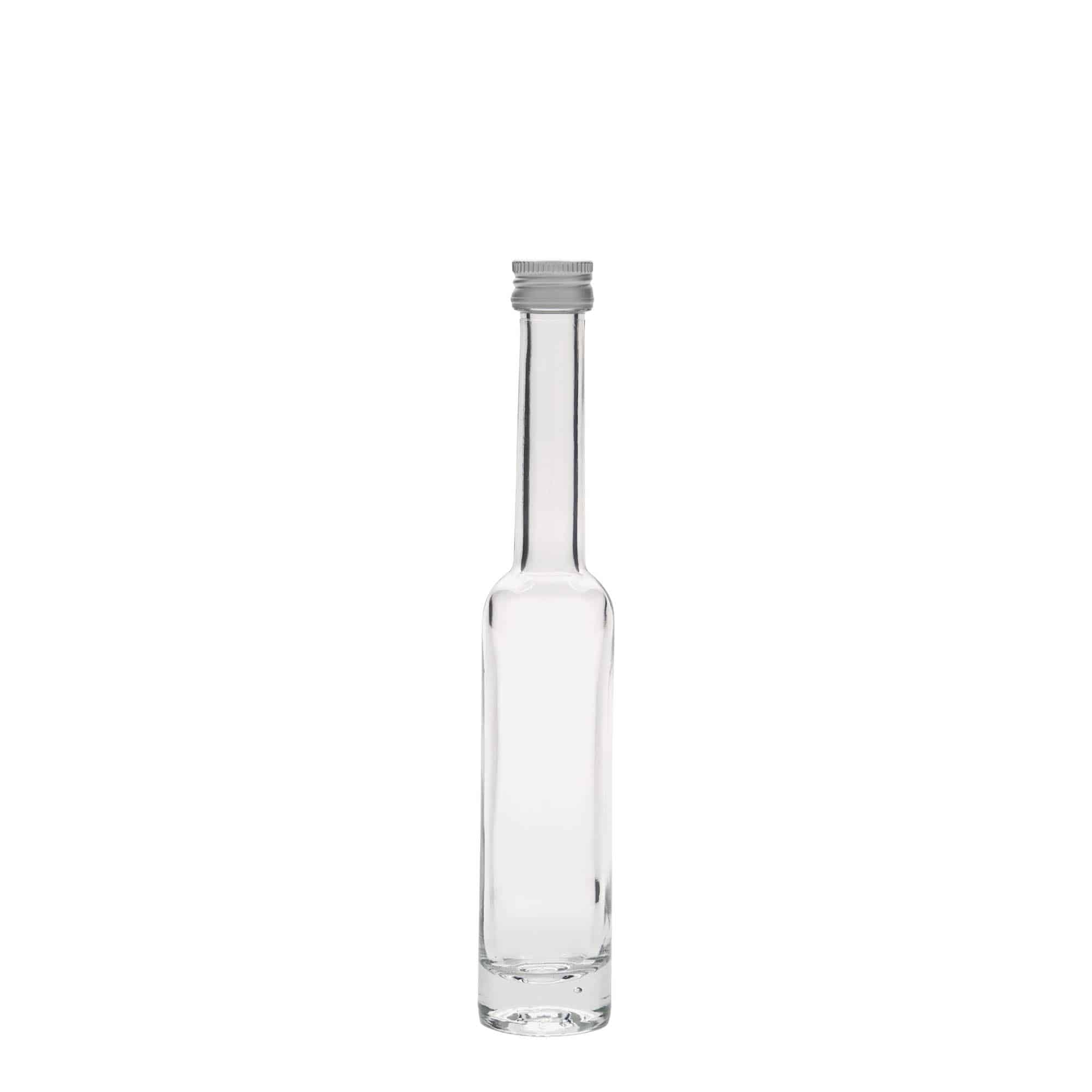 40 ml sklená fľaša „Platina“, hrdlo: PP 18
