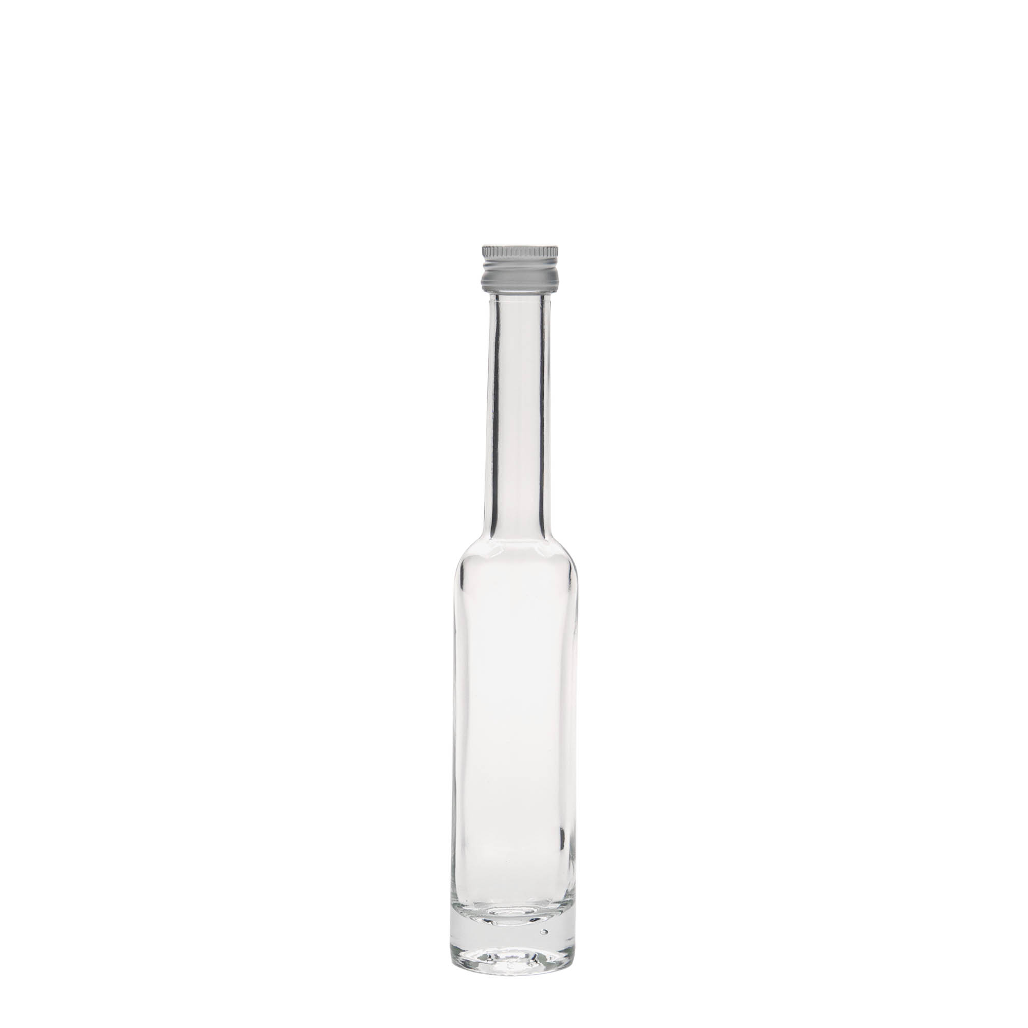 40 ml sklenená fľaša 'Platina', hrdlo: PP 18