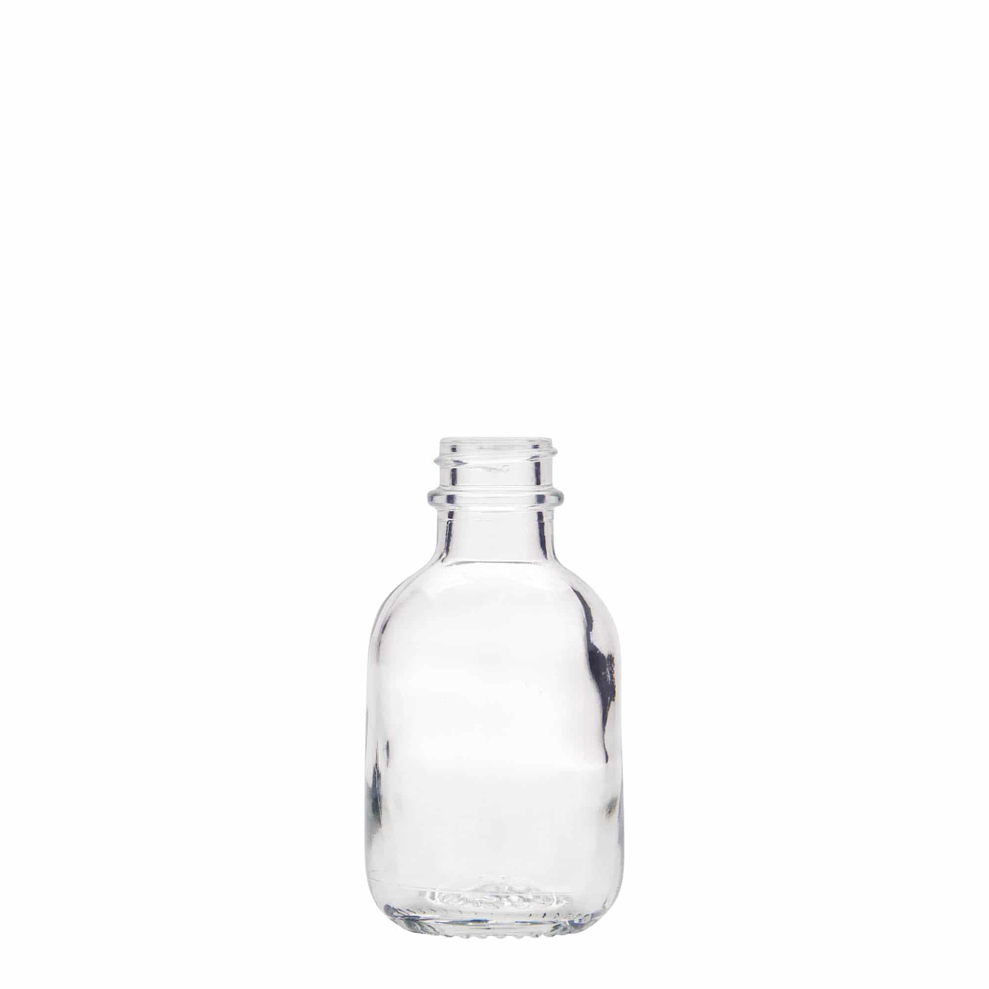 50 ml sklená fľaša „Lotto“, hrdlo: GPI 22 50 ml sklená fľaša „Lotto“, hrdlo: GPI 22