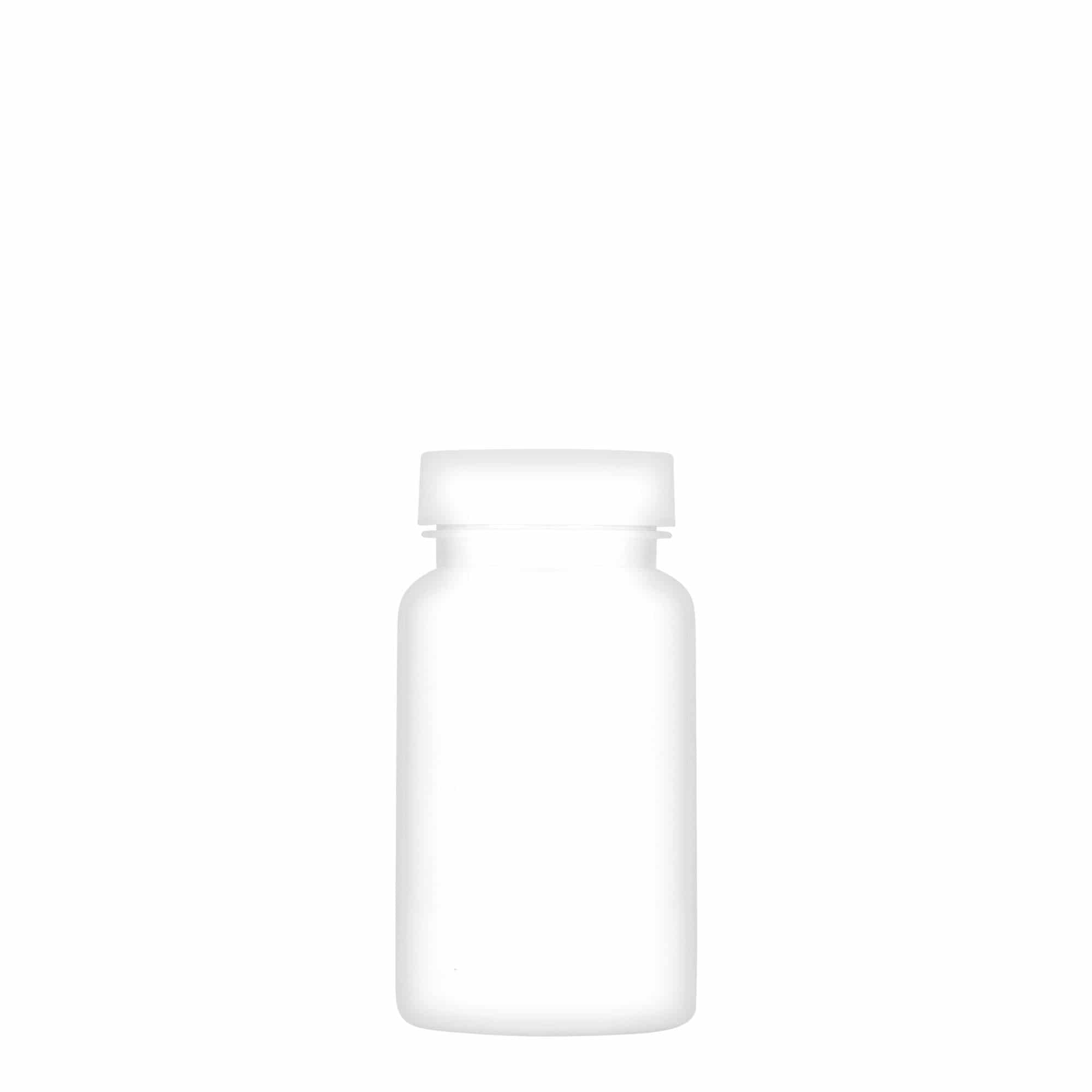 100 ml PET Packer, plast, biela farba, hrdlo: GPI 38/400