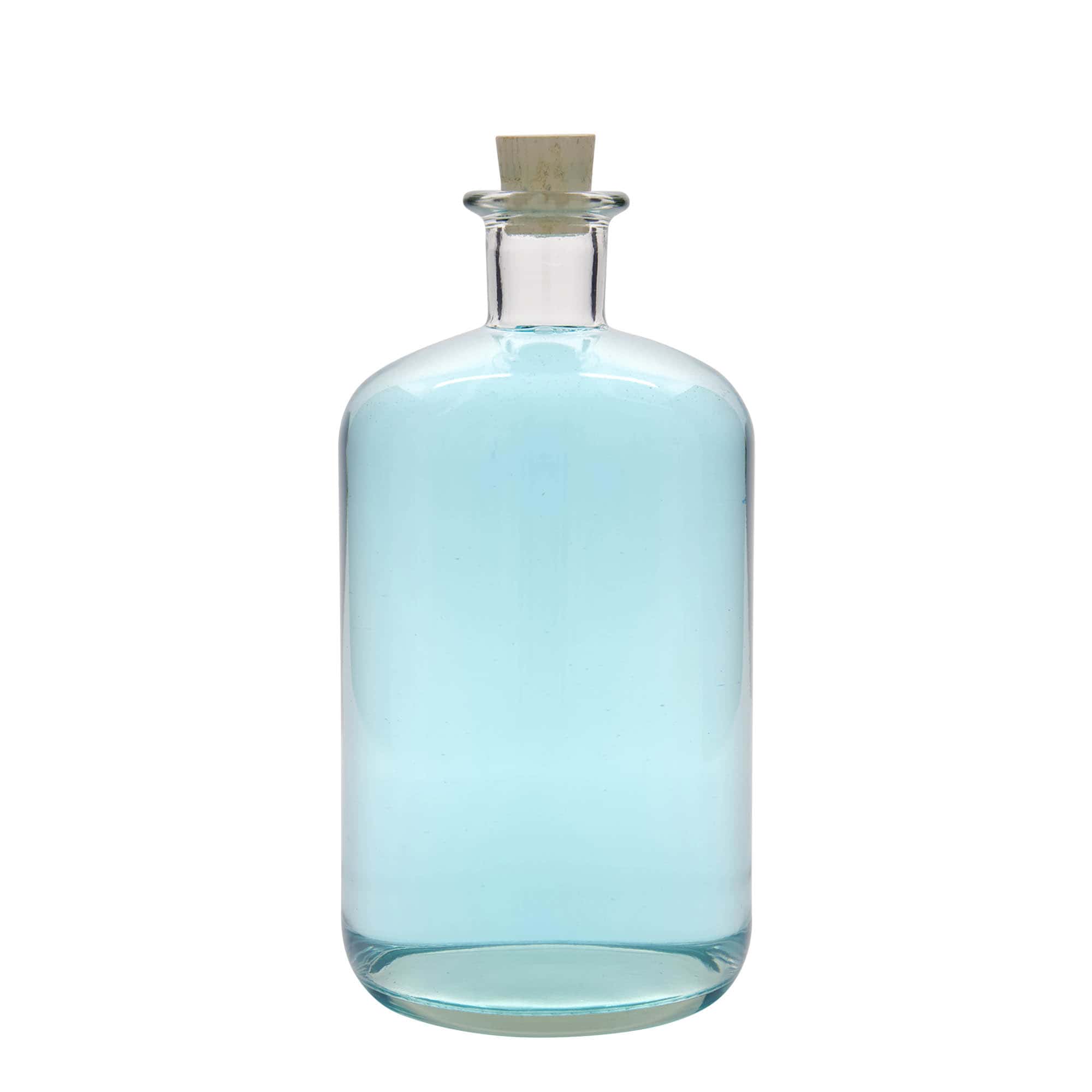 1 500 ml sklená fľaša lekárnická, hrdlo: korok
