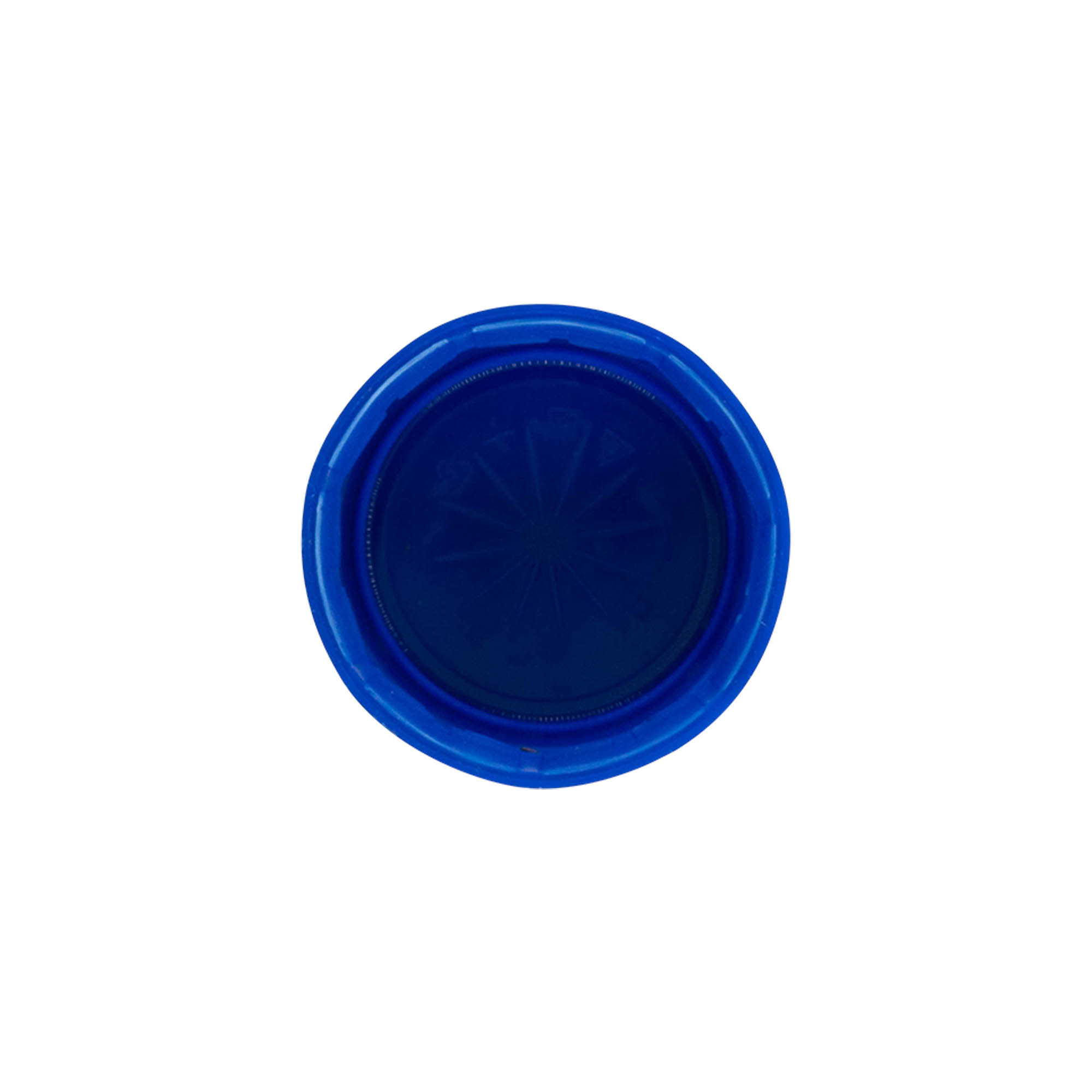 Závit so skrutkovacím uzáverom, dvojzávitový, PE-plast, modrý, pre hrdlo: PET 38 mm