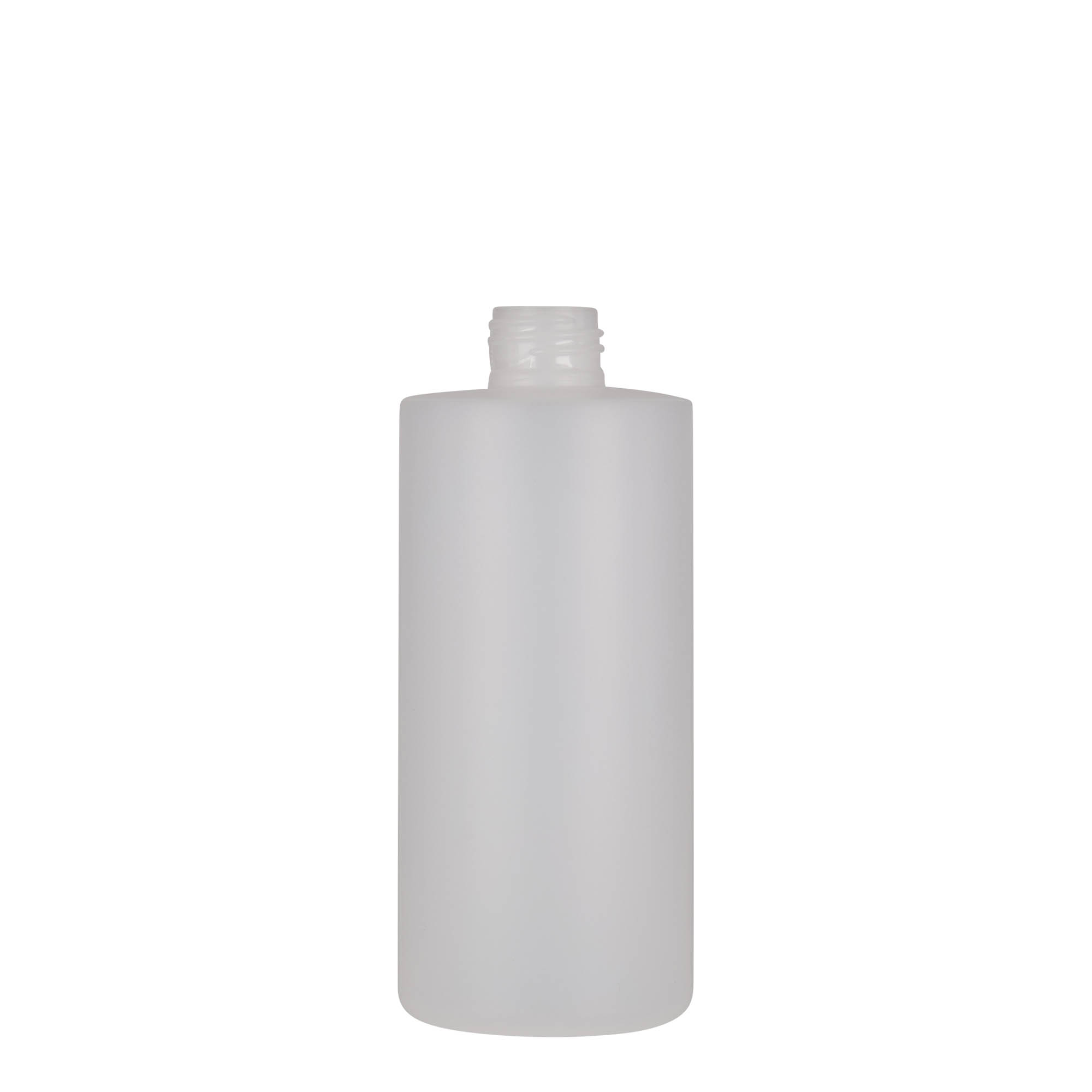 300 ml plastová fľaša 'Pipe', HDPE, biela, hrdlo: 24/410