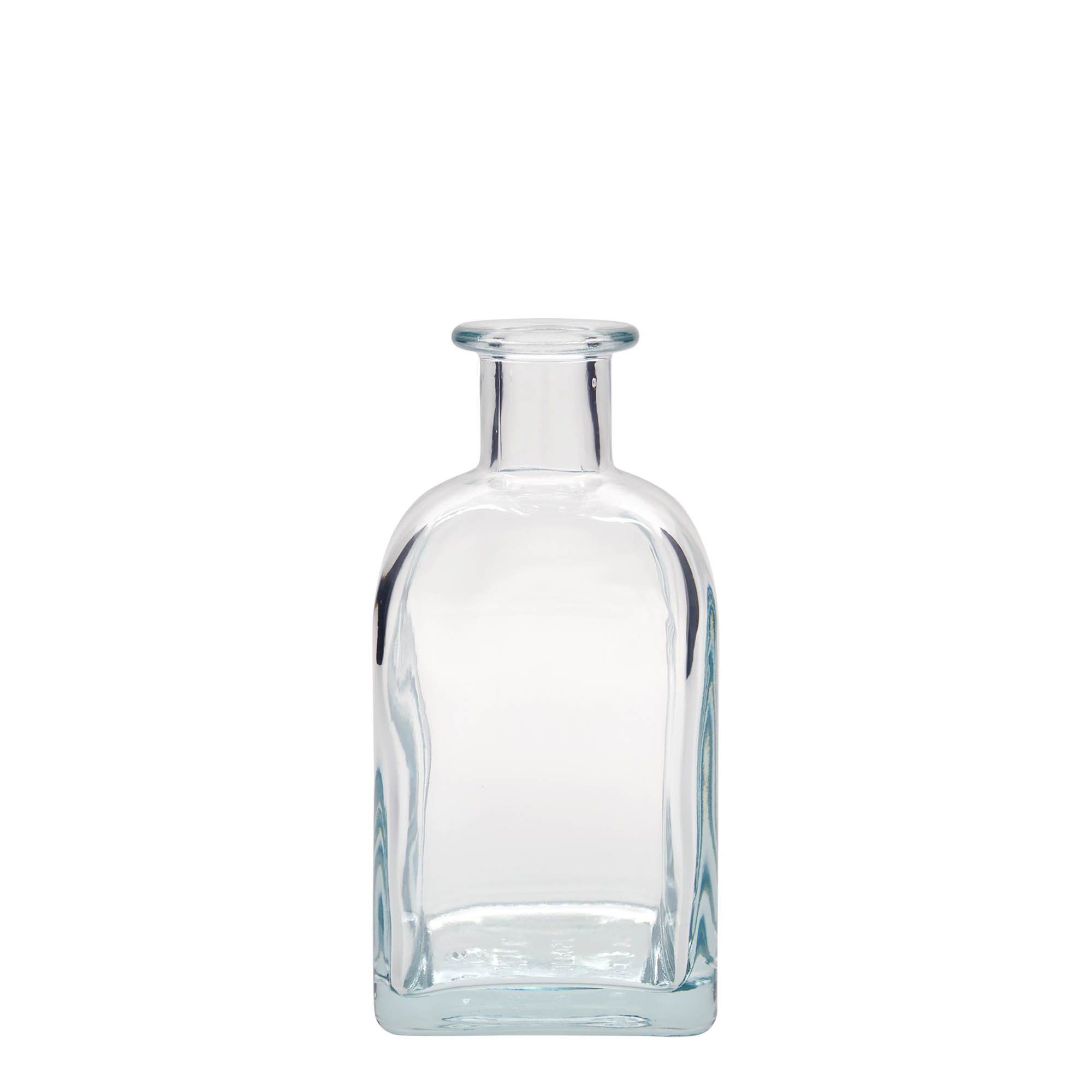 350 ml sklenená fľaša Apotheker Carré, štvorcová, hrdlo: korok