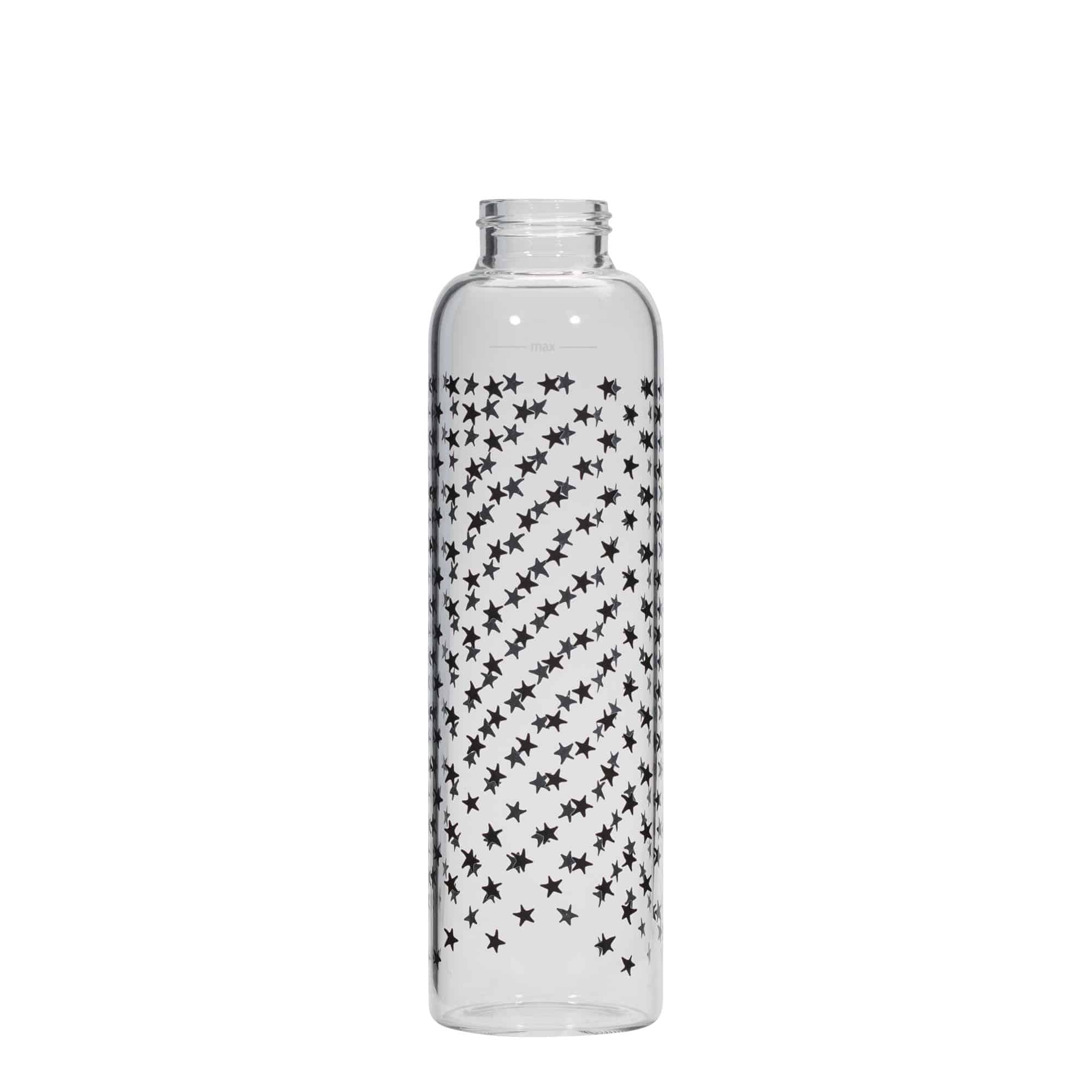 500 ml fľaša „Perseus“, motív: čierne hviezdy, hrdlo: skrutkovací uzáver 500 ml fľaša „Perseus“, motív: čierne hviezdy, hrdlo: skrutkovací uzáver