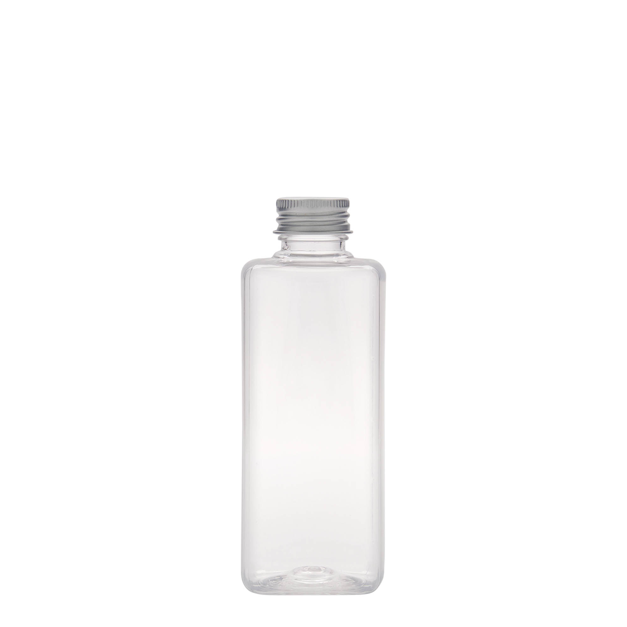 200 ml PET fľaša 'Karl', štvorcová, plastová, hrdlo: 24/410
