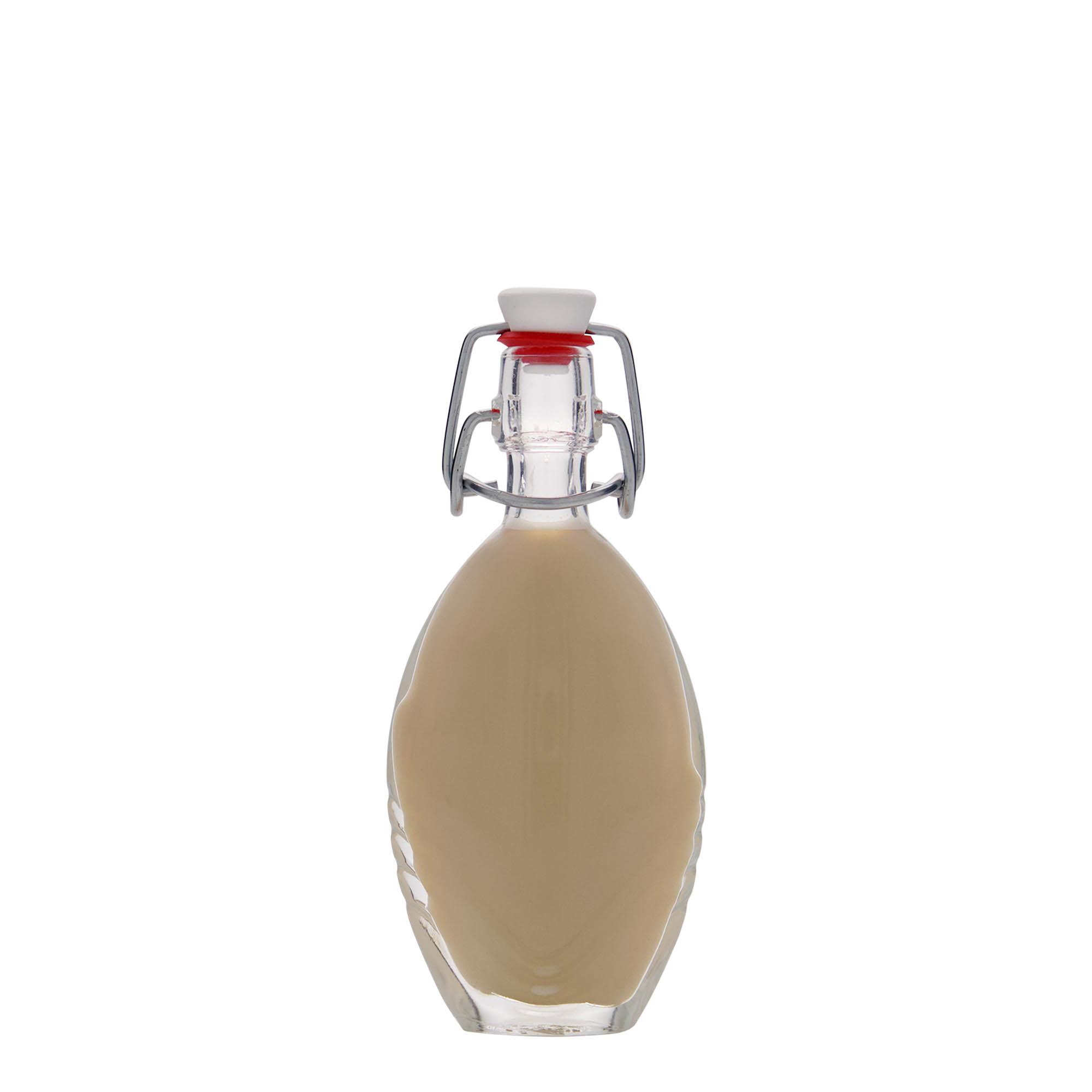 40 ml sklenená fľaša 'Florence', oválna, hrdlo: západkový uzáver