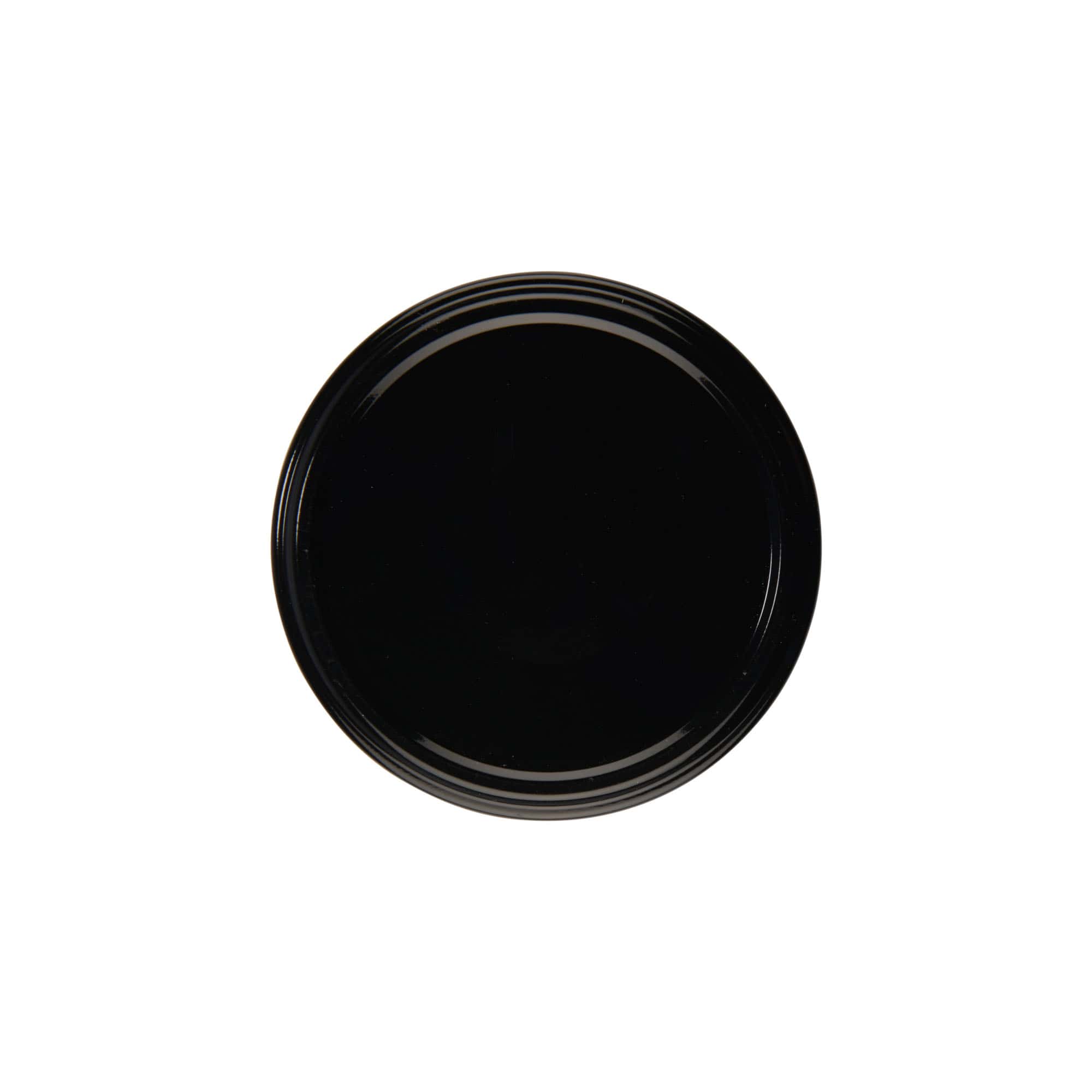 Viečko Twist-Off, biely plech, čierne, pre hrdlo: TO 82 Viečko Twist-Off, biely plech, čierne, pre hrdlo: TO 82