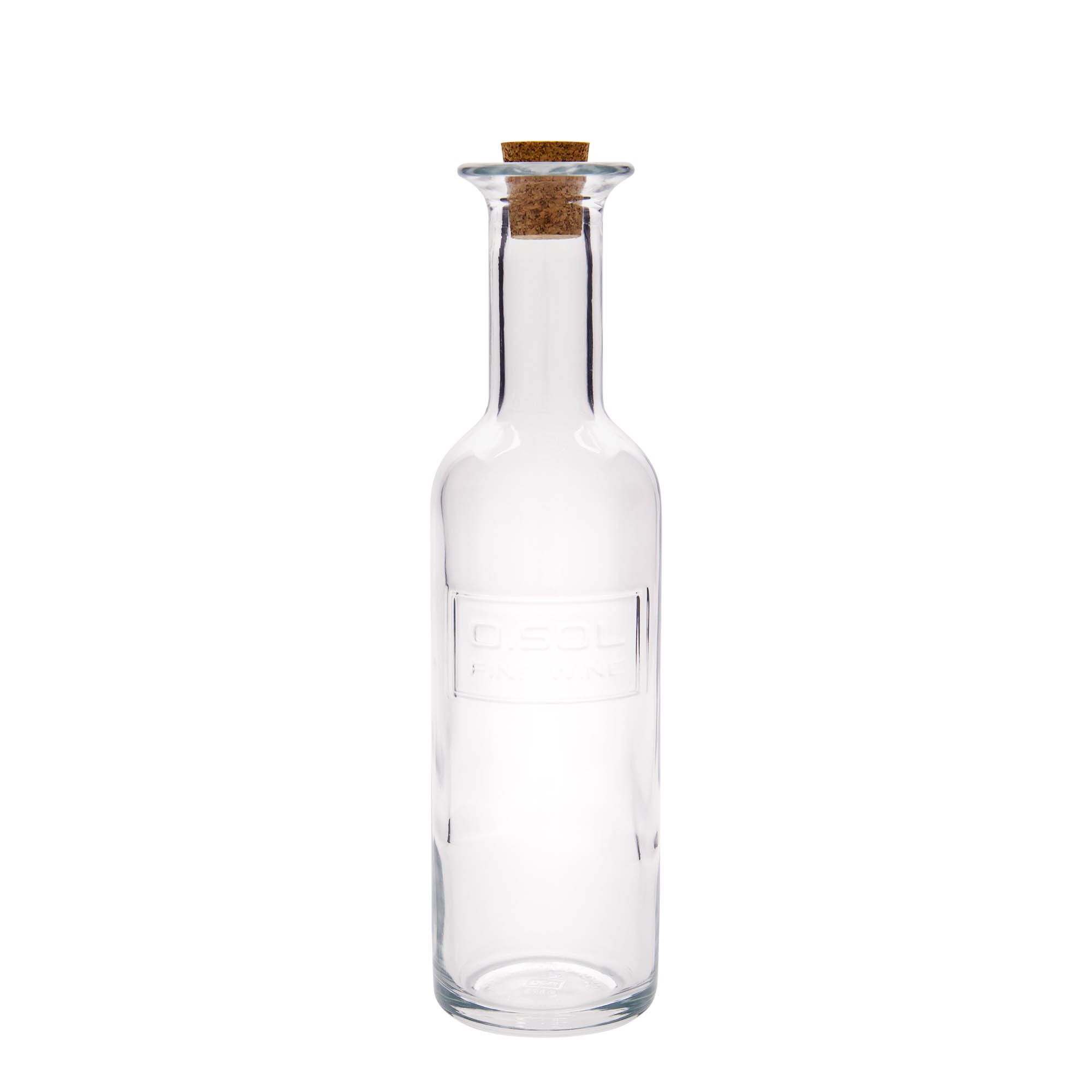 500 ml sklenená fľaša 'Optima Fine Wine', hrdlo: korok