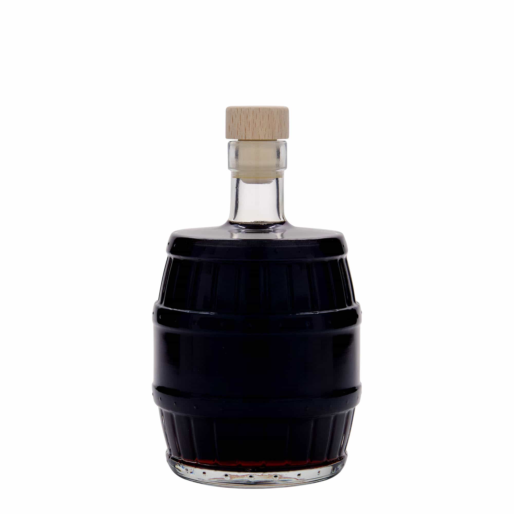 500 ml sklená fľaša „Sud“, hrdlo: korok