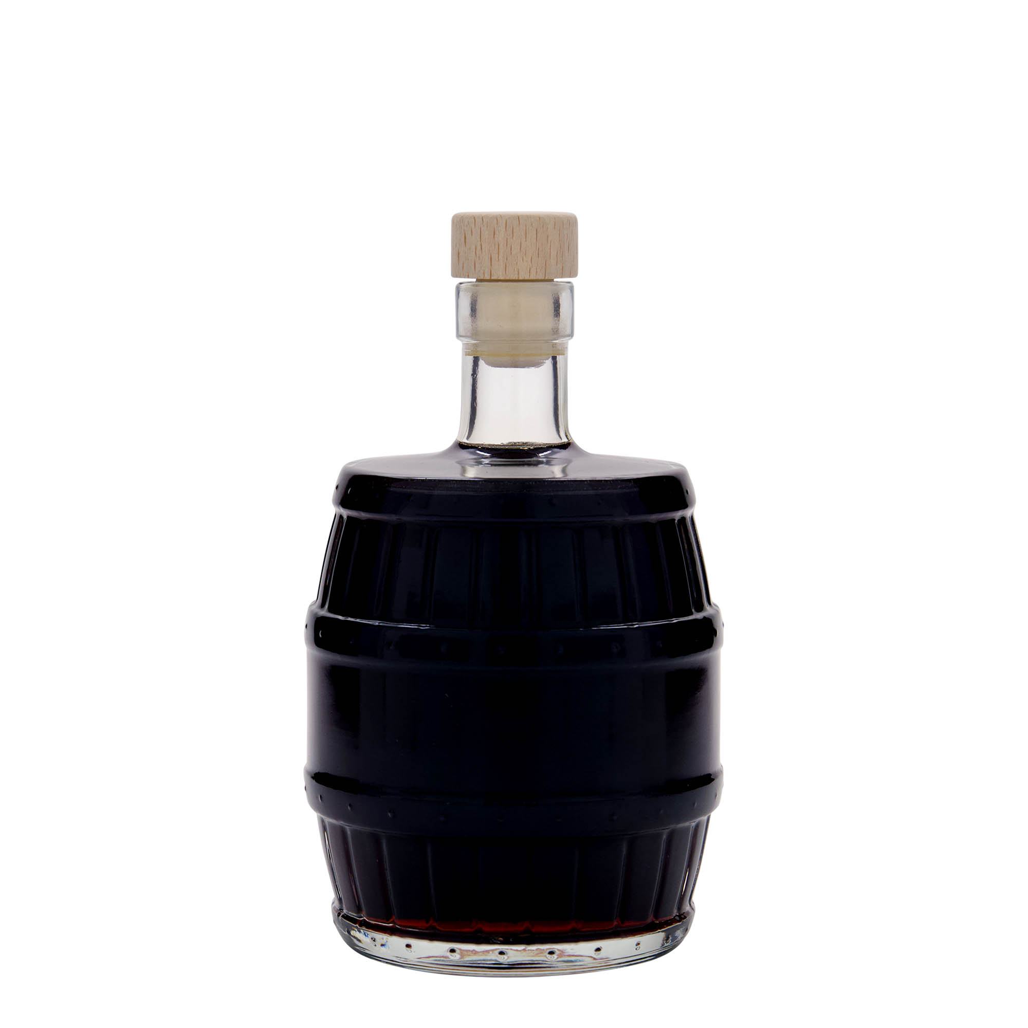 500 ml sklenená fľaša 'súdok', hrdlo: korek
