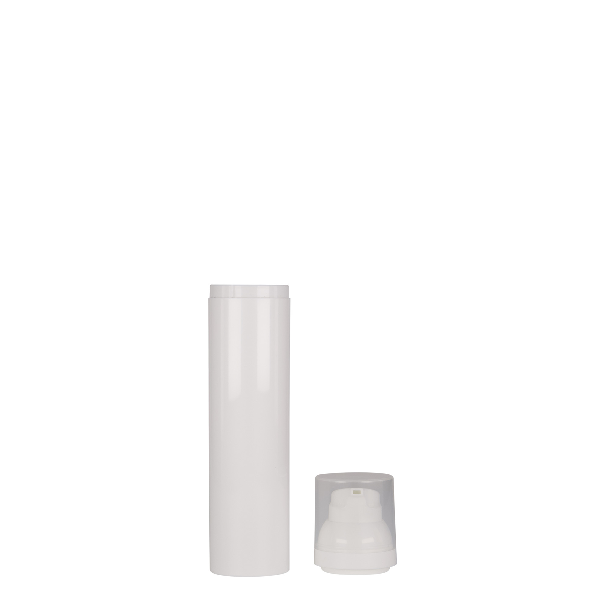 100 ml bezvzduchový dávkovač 'Mezzo', PP-plast, biely 100 ml bezvzduchový dávkovač 'Mezzo', PP-plast, biely