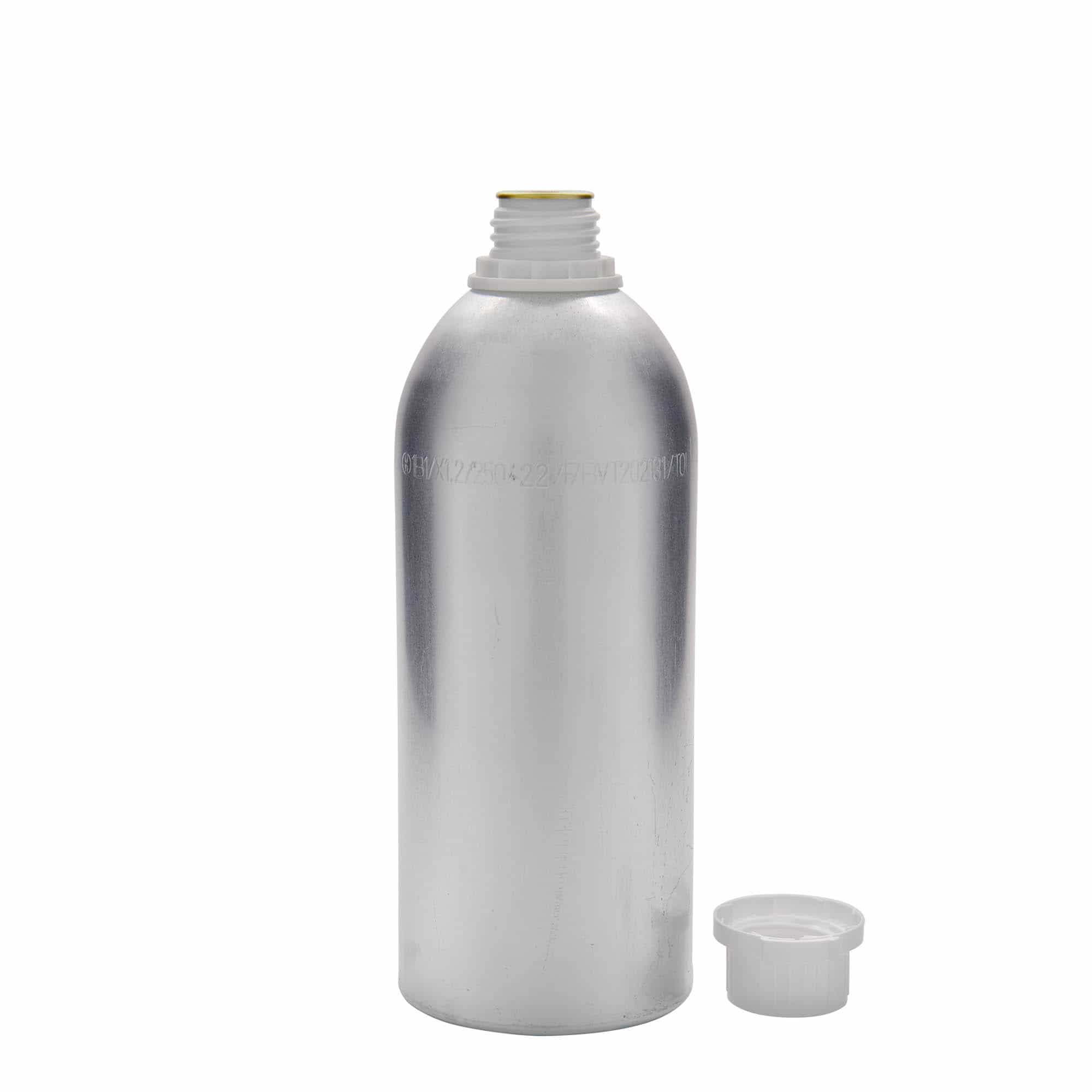1100 ml hliníková fľaša, kov, strieborná farba, hrdlo: DIN 32 1100 ml hliníková fľaša, kov, strieborná farba, hrdlo: DIN 32