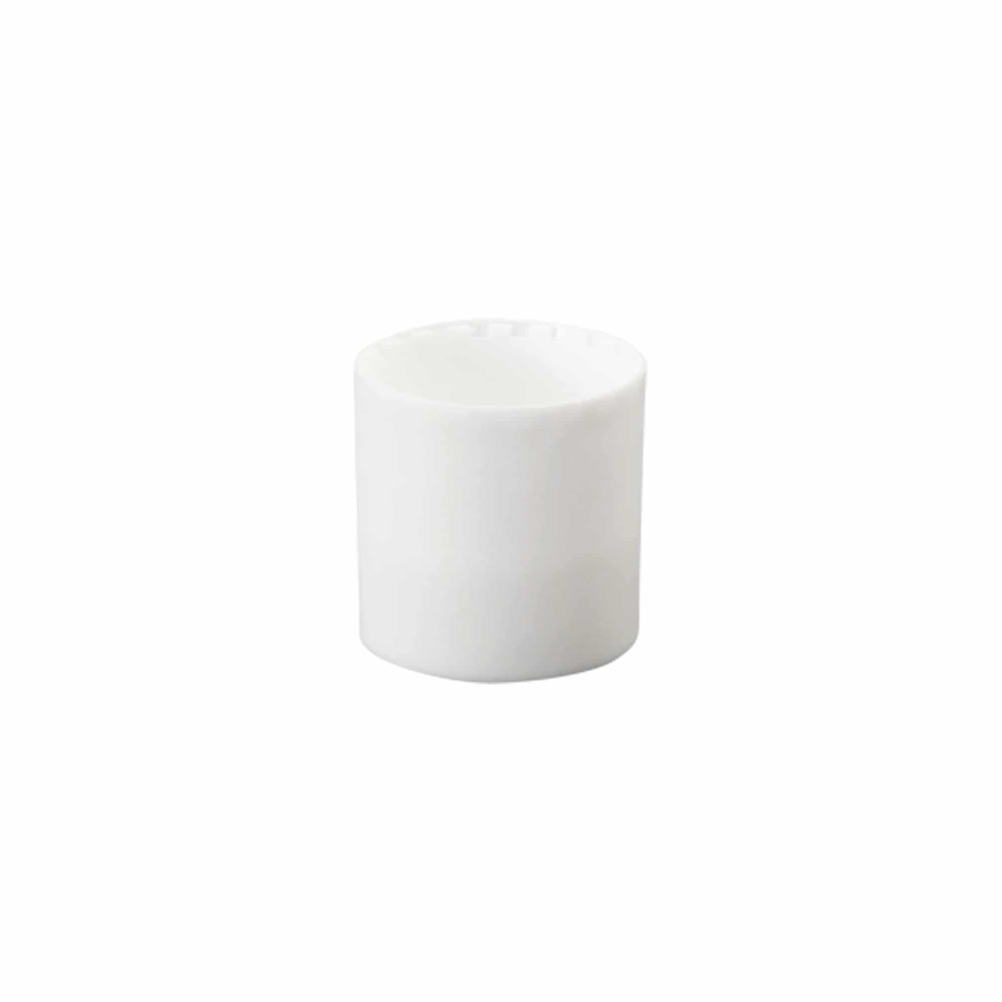 Skrutkovací uzáver Disc Top, PP plast, biela farba, pre hrdlo: 24/410