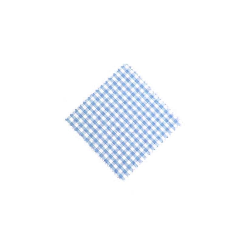 Textilné dečky kárované 12 x 12, štvorcové, textil, svetlomodrá farba, hrdlo: TO38-TO53 Textilné dečky kárované 12 x 12, štvorcové, textil, svetlomodrá farba, hrdlo: TO38-TO53