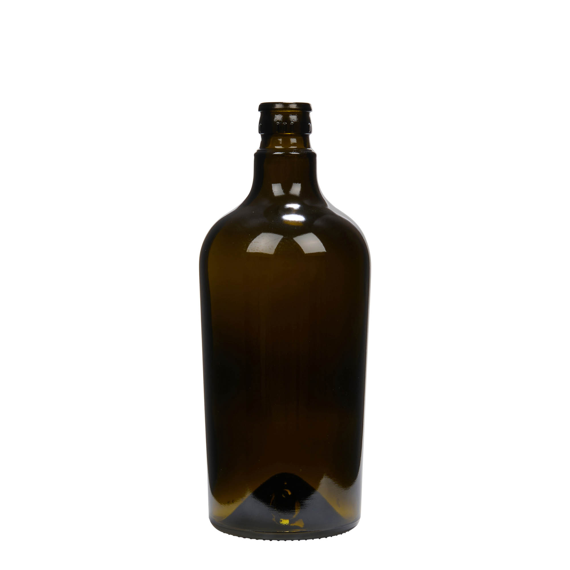 750 ml fľaša na ocot/olej 'Oleum', sklo, antik zelená, hrdlo: DOP