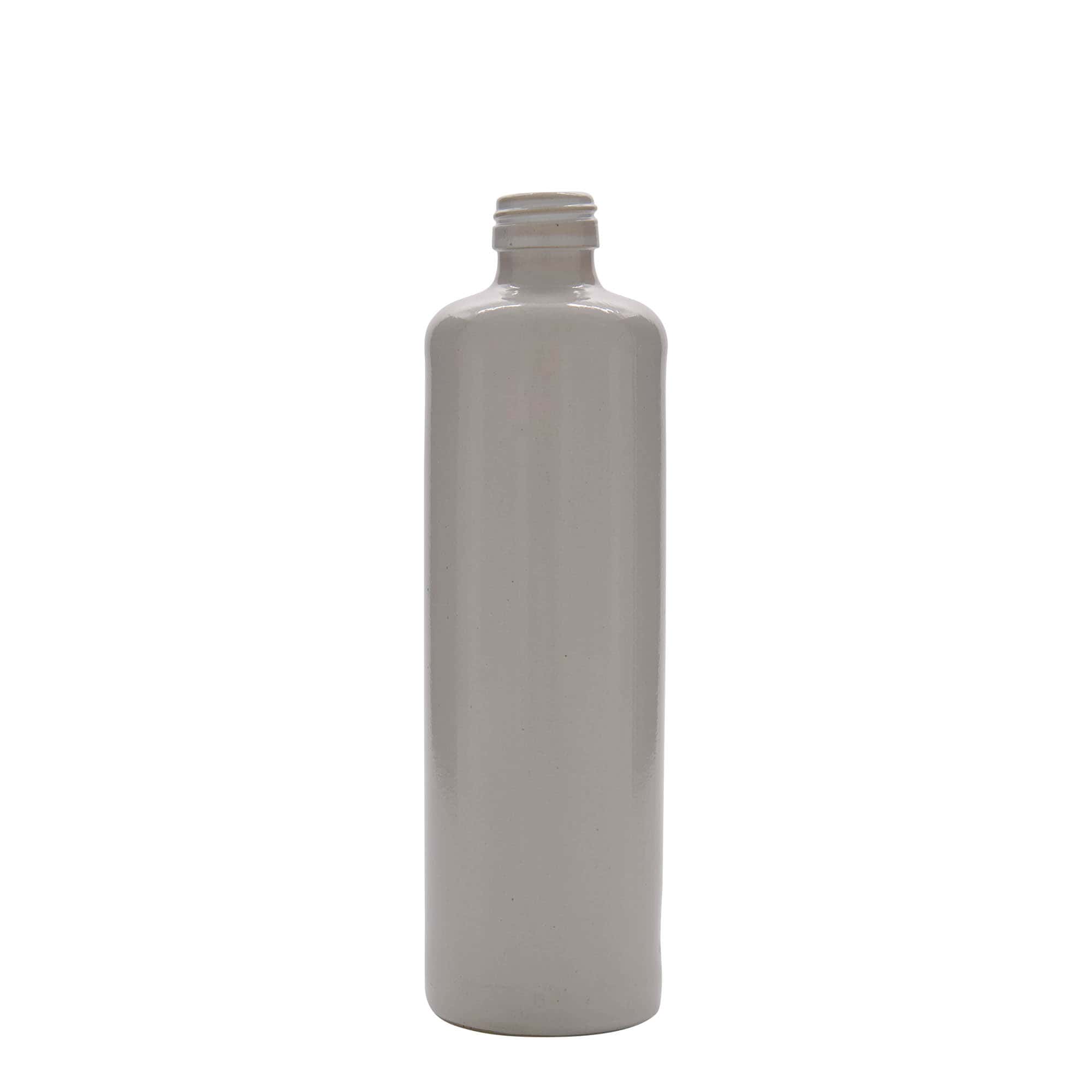 500 ml hlinený džbán, kamenina, biely, hrdlo: PP 31,5