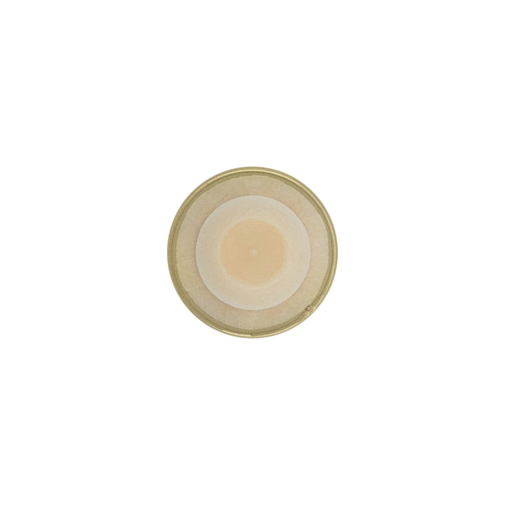 Rukoväťový korkový uzáver 19 mm, plast, zlatý, pre hrdlo: korok