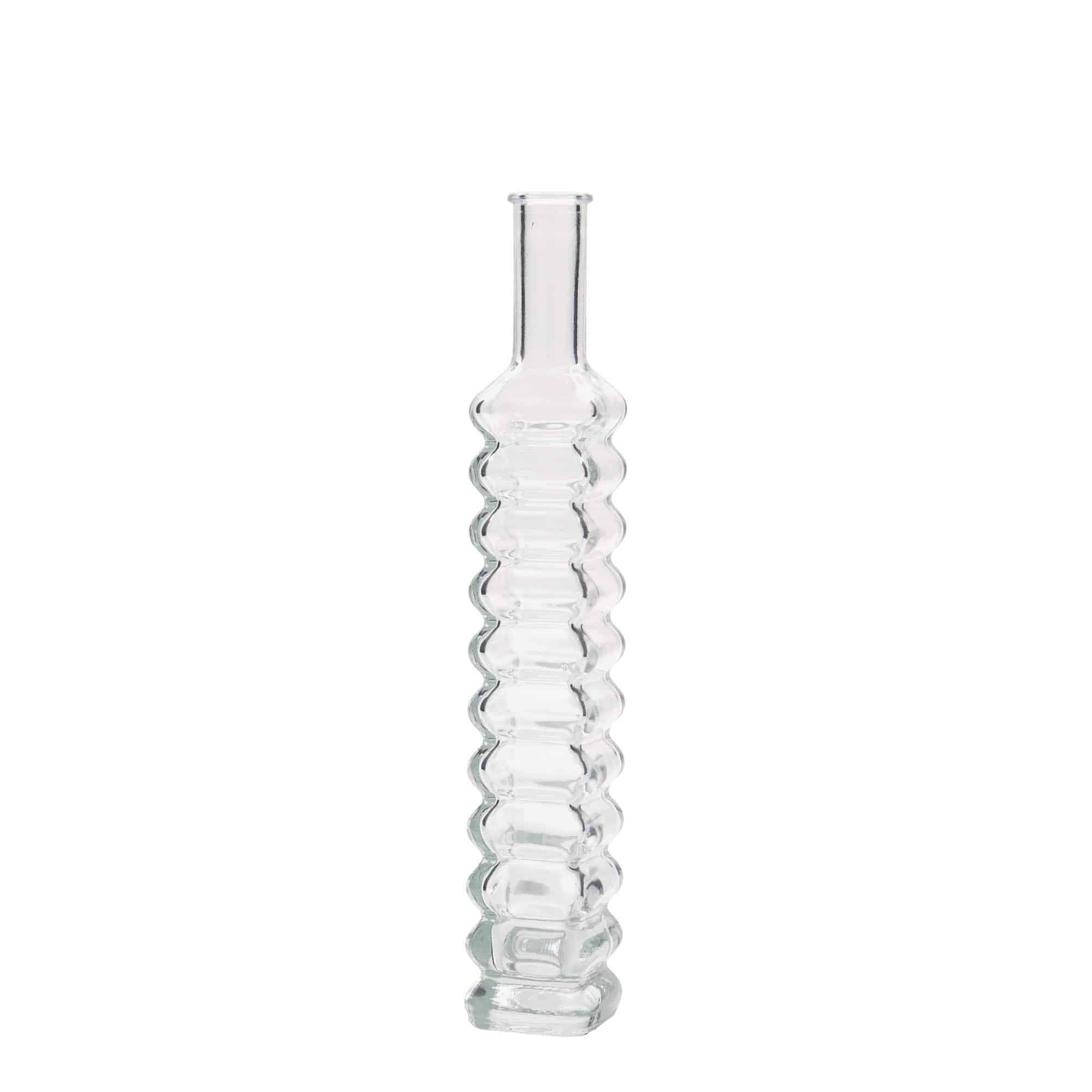 100 ml sklená fľaša „Roma“, štvorcová, hrdlo: korok