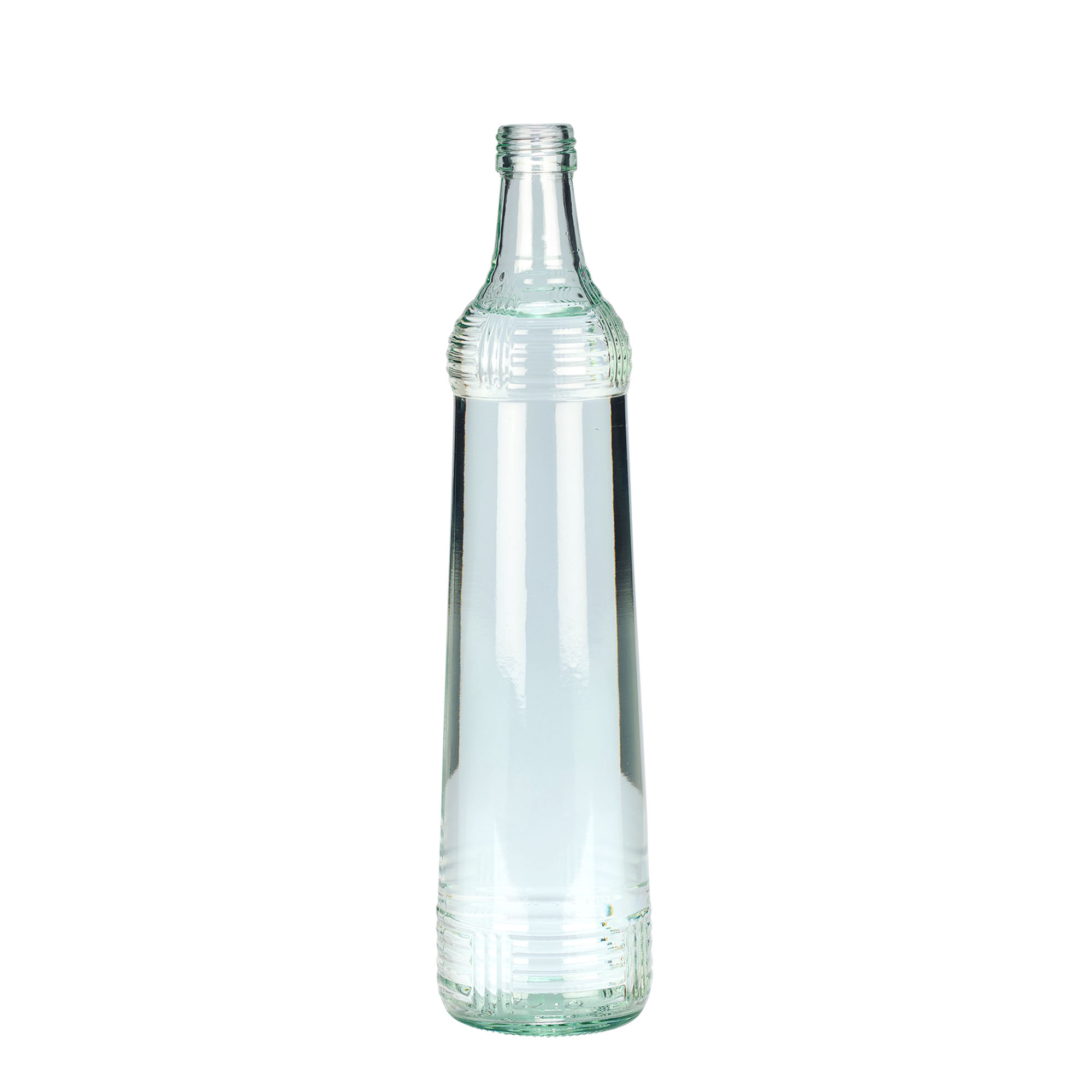700 ml sklenená fľaša vodka Zwiebelturm, hrdlo: PP 28
