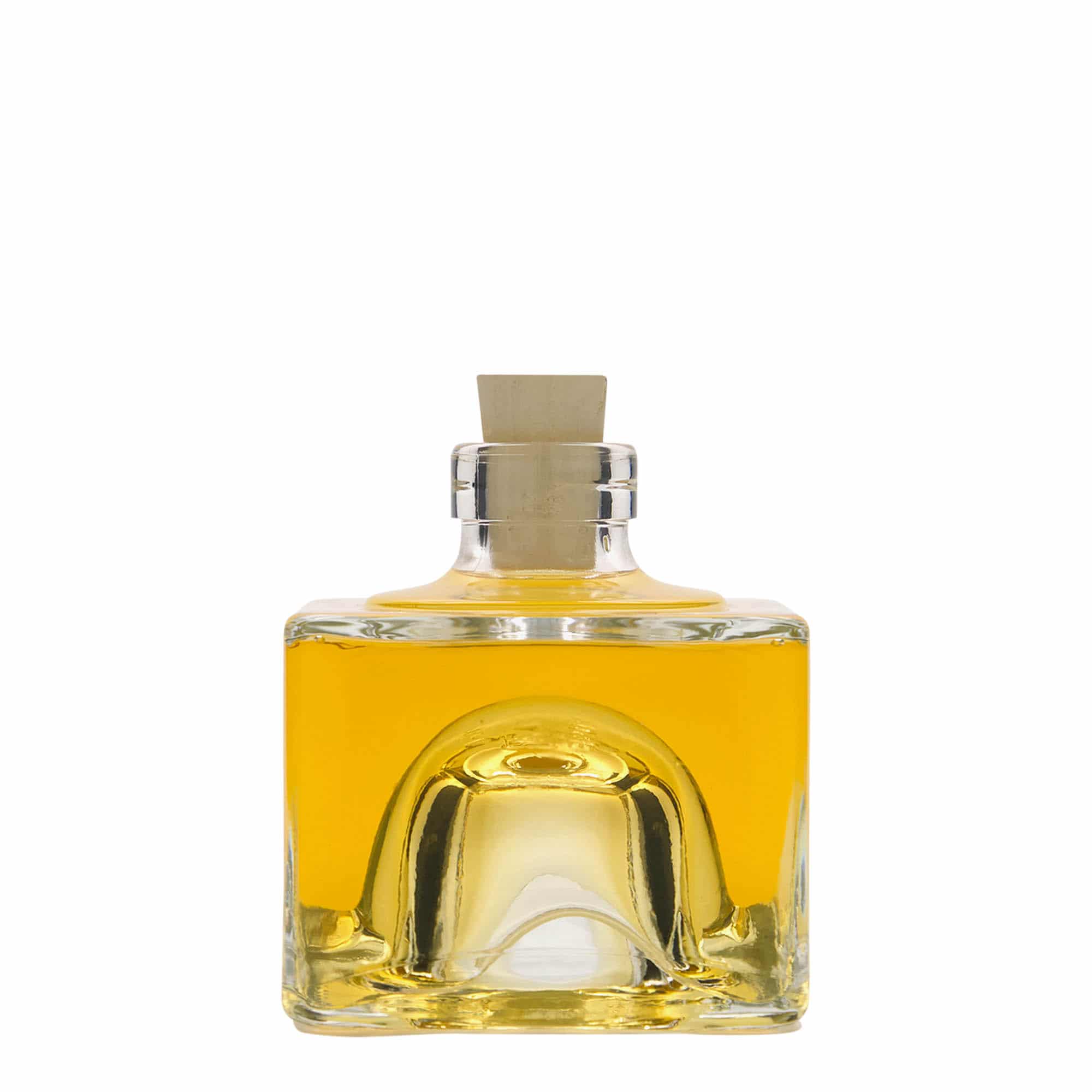 200 ml sklená fľaša „Cocolores“, štvorcová, hrdlo: korok