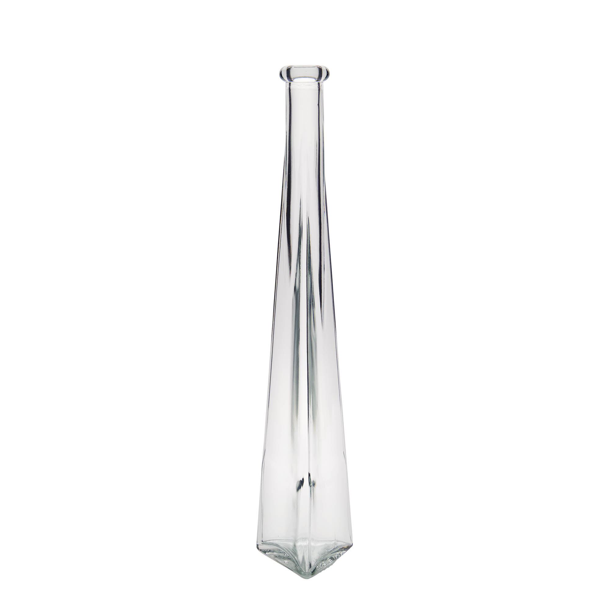 200 ml sklenená fľaša 'Dama Triangolore', trojuholníková, hrdlo: korok 200 ml sklenená fľaša 'Dama Triangolore', trojuholníková, hrdlo: korok