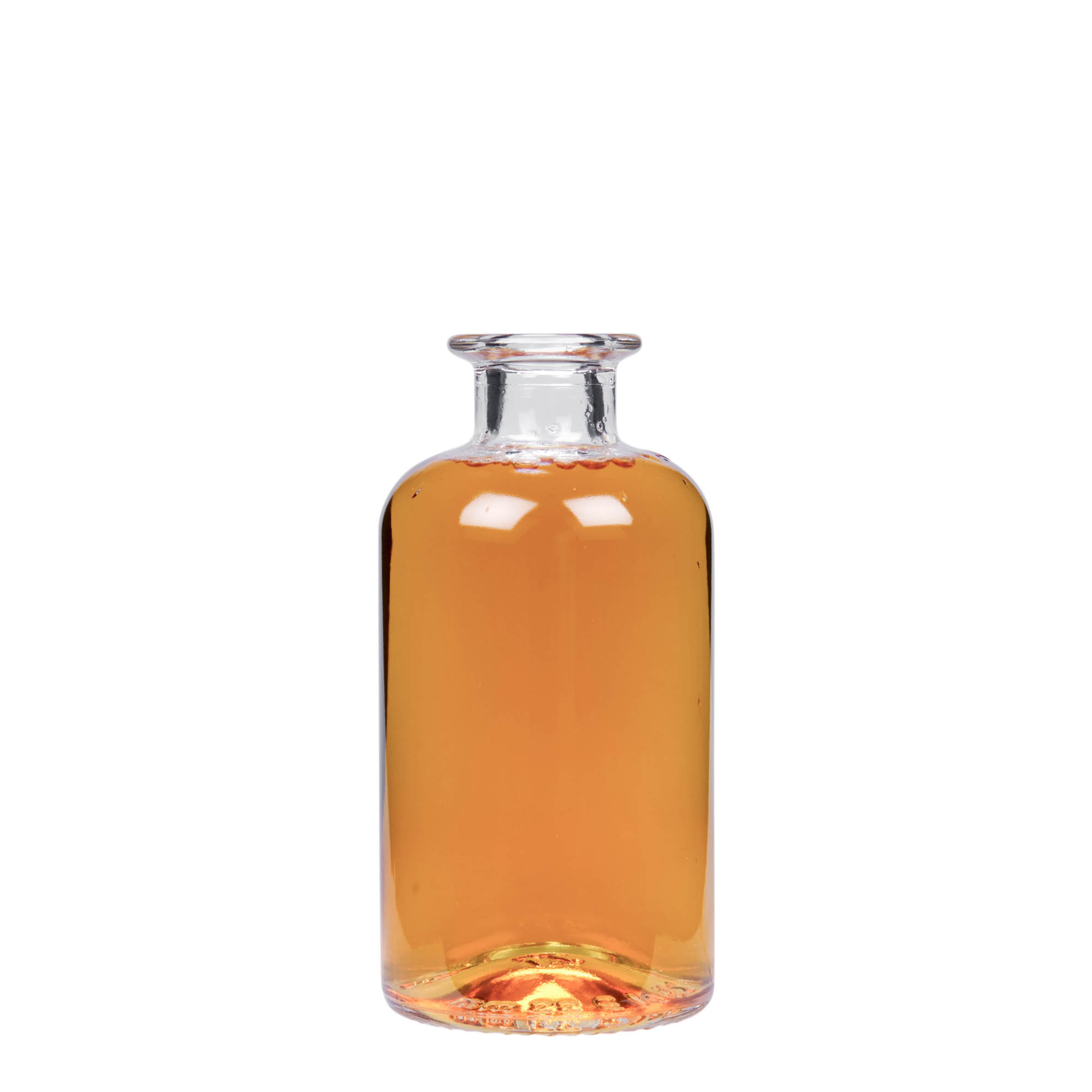 250 ml lekárnická sklenená fľaša, hrdlo: korkové