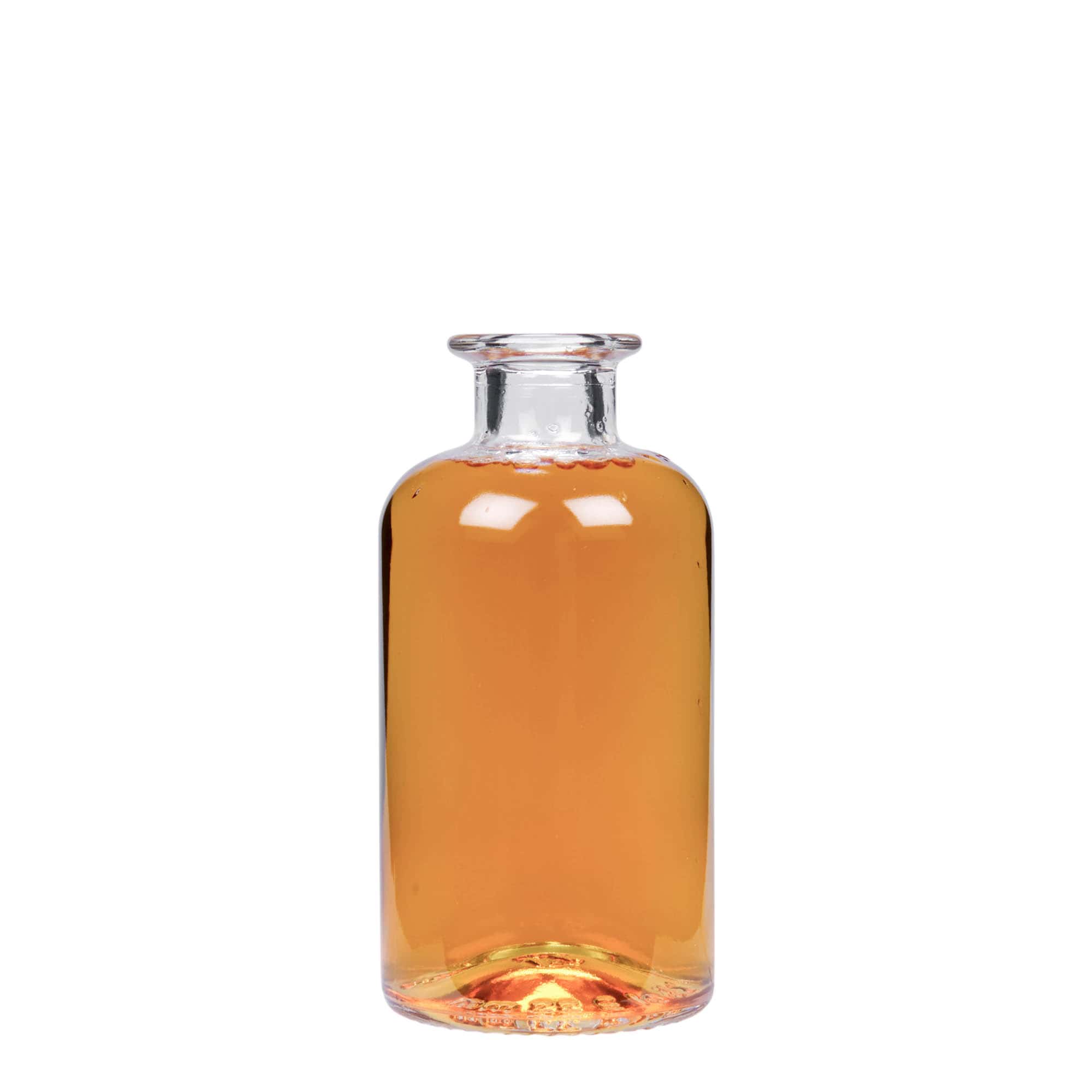 250 ml lekárnická sklenená fľaša, hrdlo: korkové