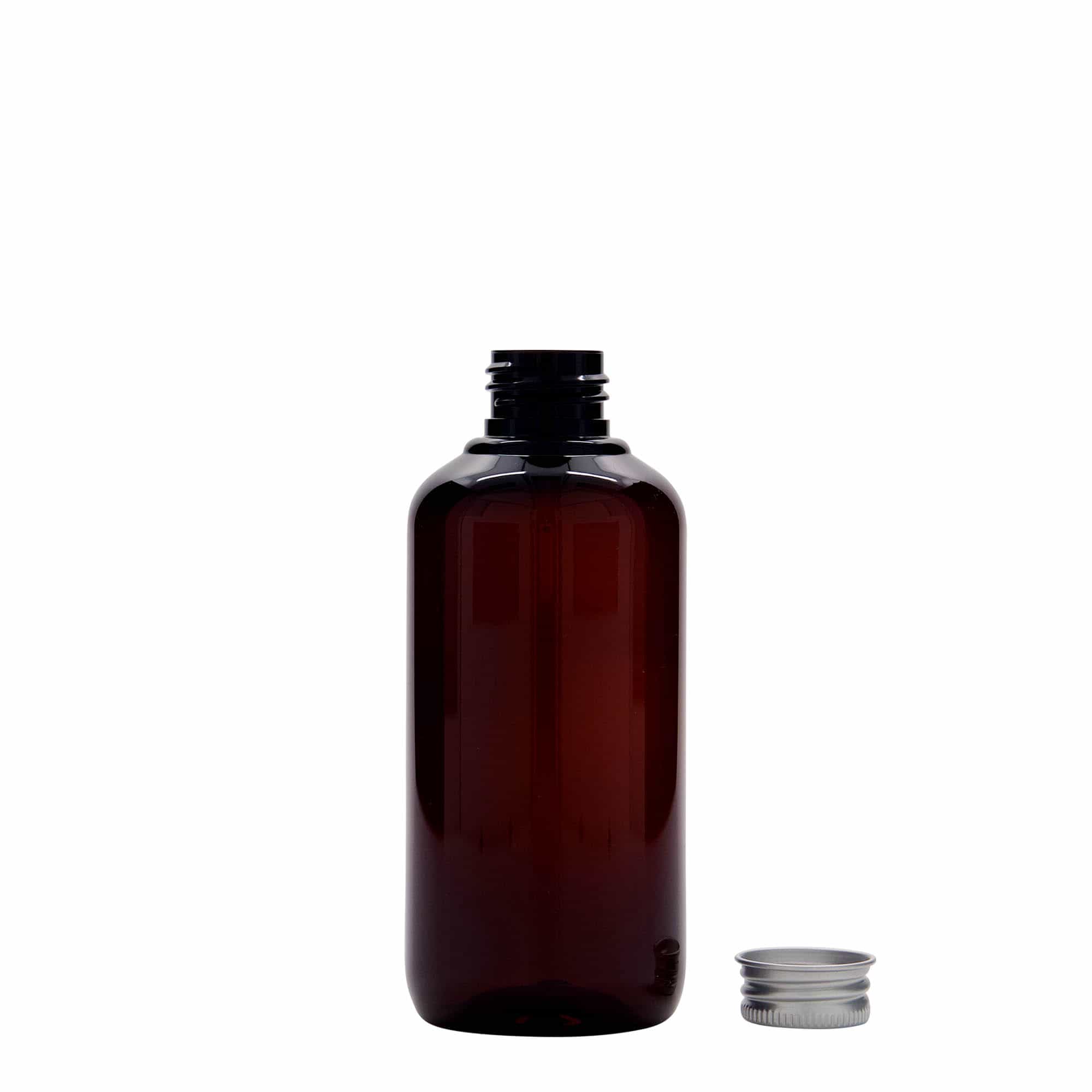 200 ml recyklovaná plastová fľaša „Victor“s Best“, PCR, hnedá farba, hrdlo: GPI 24/410