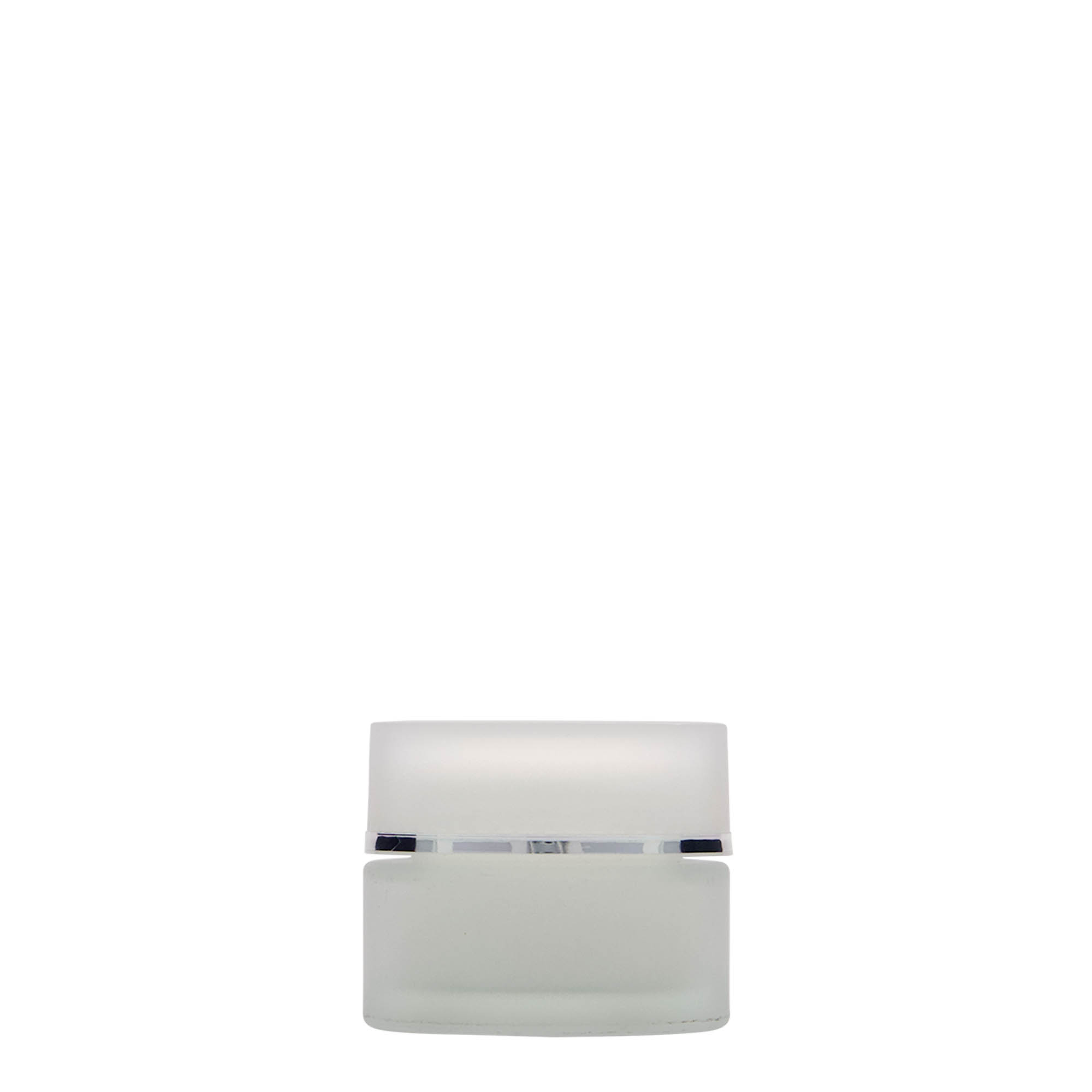 15 ml téglik 'Platin Edition', sklo, matné, hrdlo: závitové uzáver 15 ml téglik 'Platin Edition', sklo, matné, hrdlo: závitové uzáver