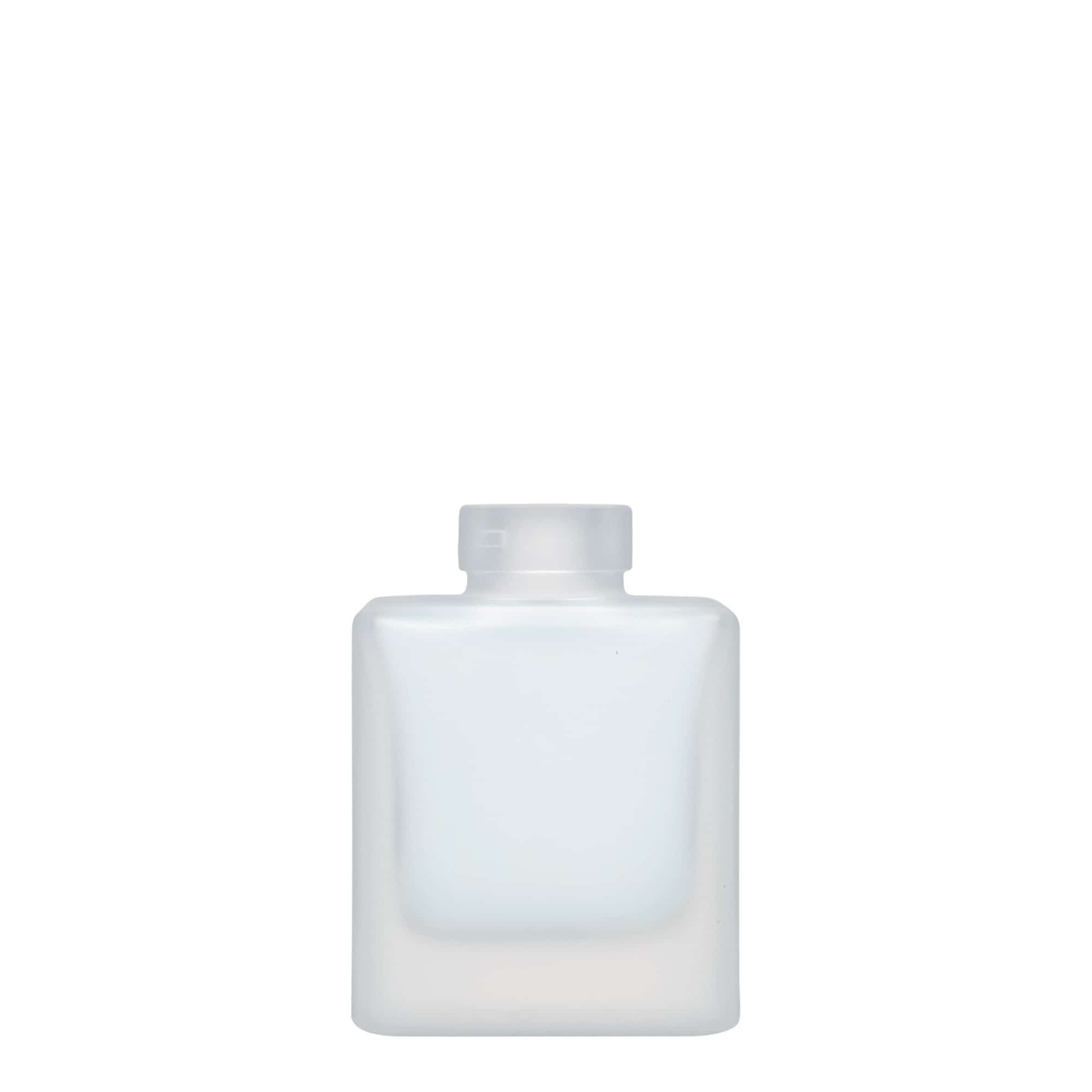 100 ml sklená fľaša „Cube“, štvorcová, ľadová, hrdlo: korok 100 ml sklená fľaša „Cube“, štvorcová, ľadová, hrdlo: korok