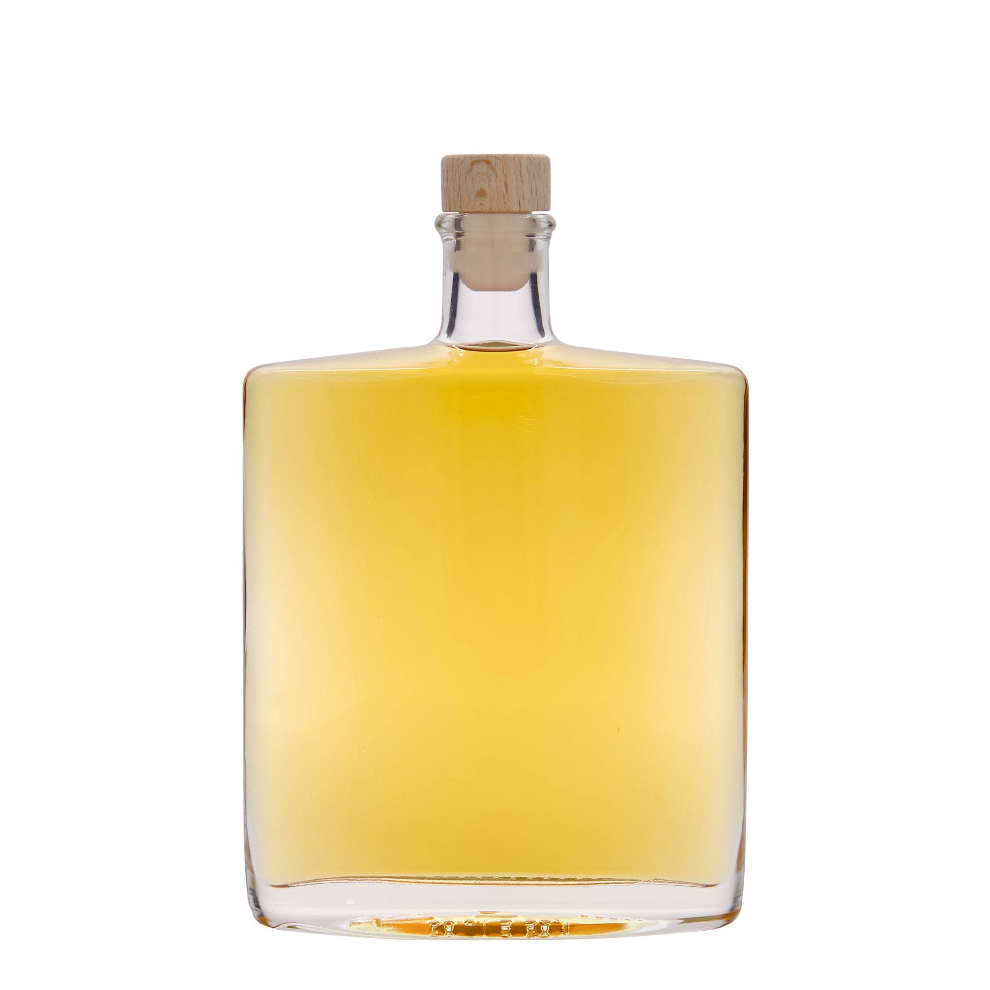 500 ml sklená fľaša „Zorbas“, oválna, hrdlo: korok