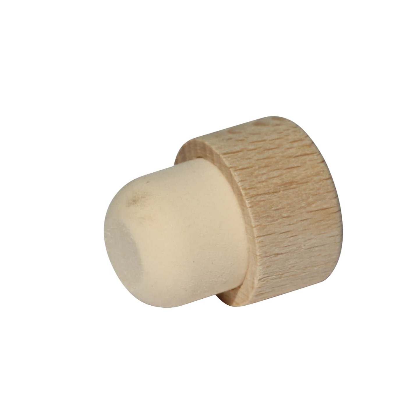 Zátky s hmatníkom 16,5 mm, drevo/plast, pre hrdlo: korok Zátky s hmatníkom 16,5 mm, drevo/plast, pre hrdlo: korok