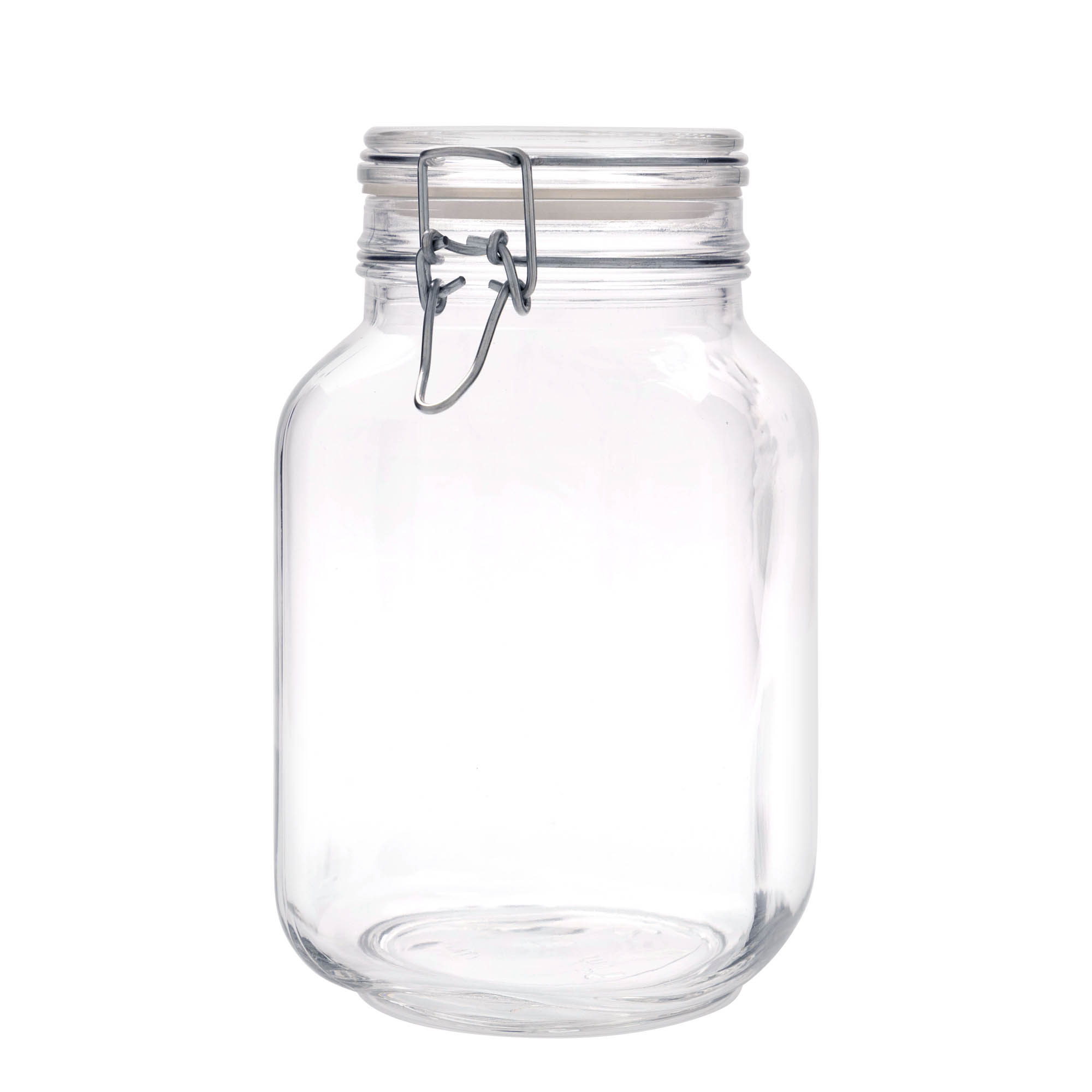 2 000 ml drôtené uzáverové pohár 'Fido', štvorcový, hrdlo: drôtený uzáver